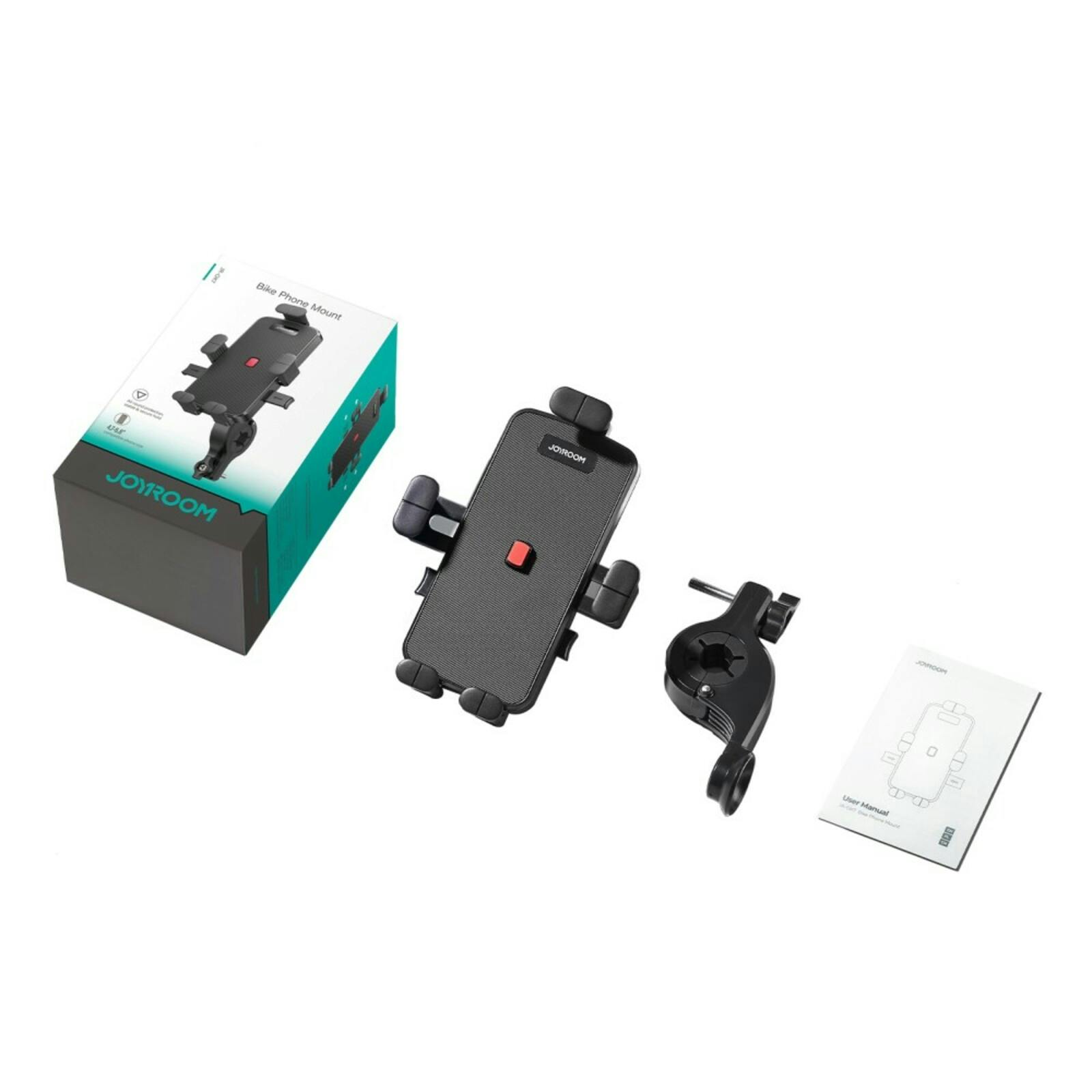 Joyroom Rugged Fietshouder Smal Stuur Zwart