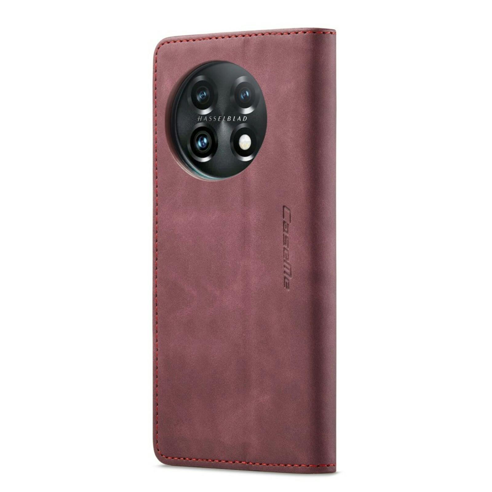 Caseme OnePlus 11 Portemonnee Hoesje Rood