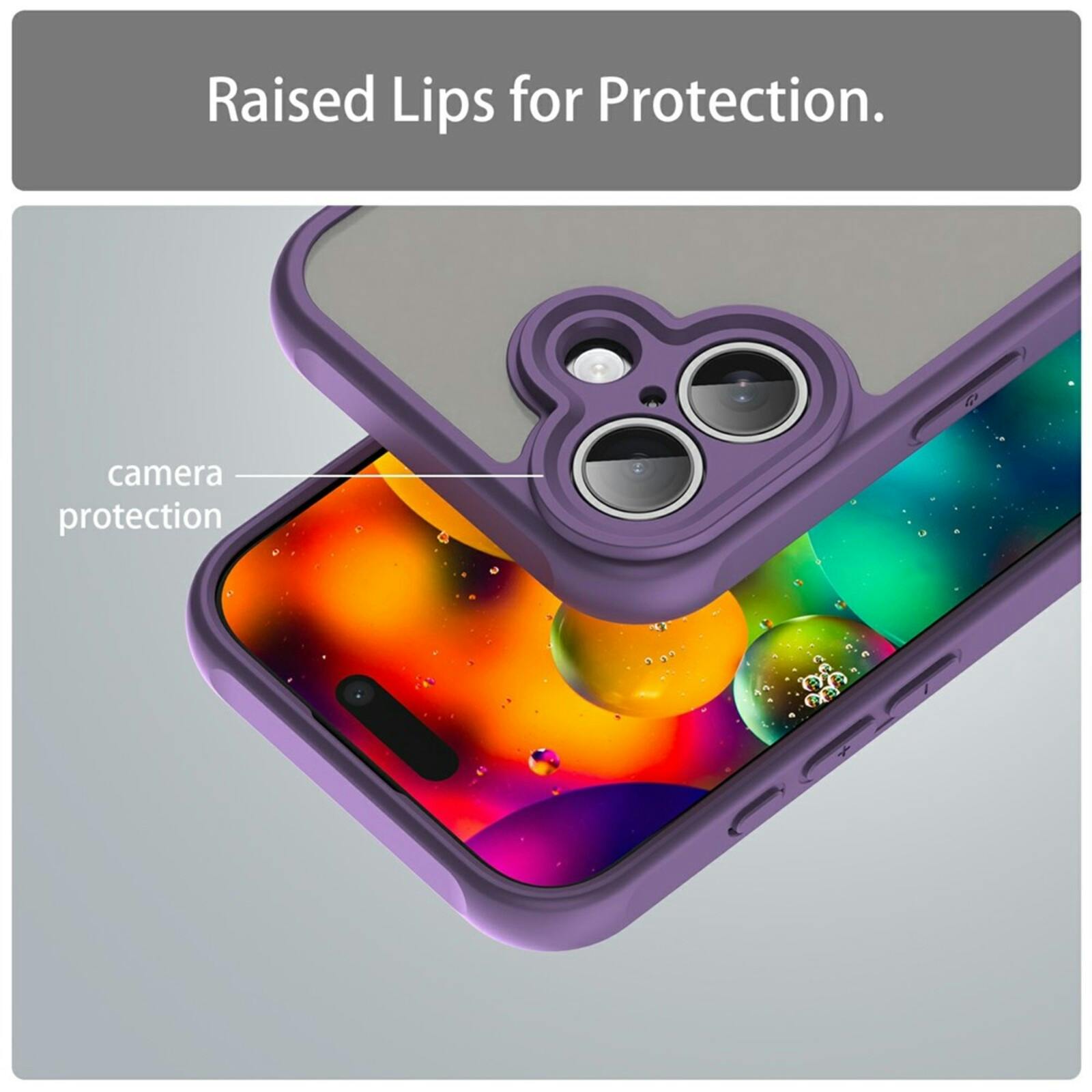 Mocaa Apple iPhone 17 Slim Anti-Shock Hoesje Paars