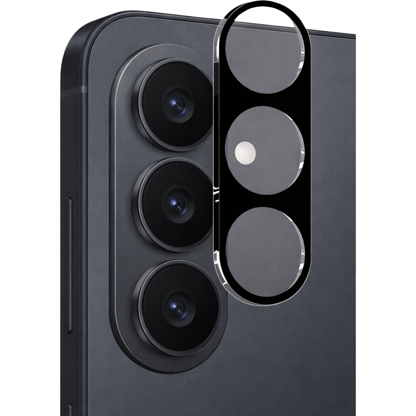 Northjo Samsung Galaxy S26 Camera Protector Zwart - Voorkant