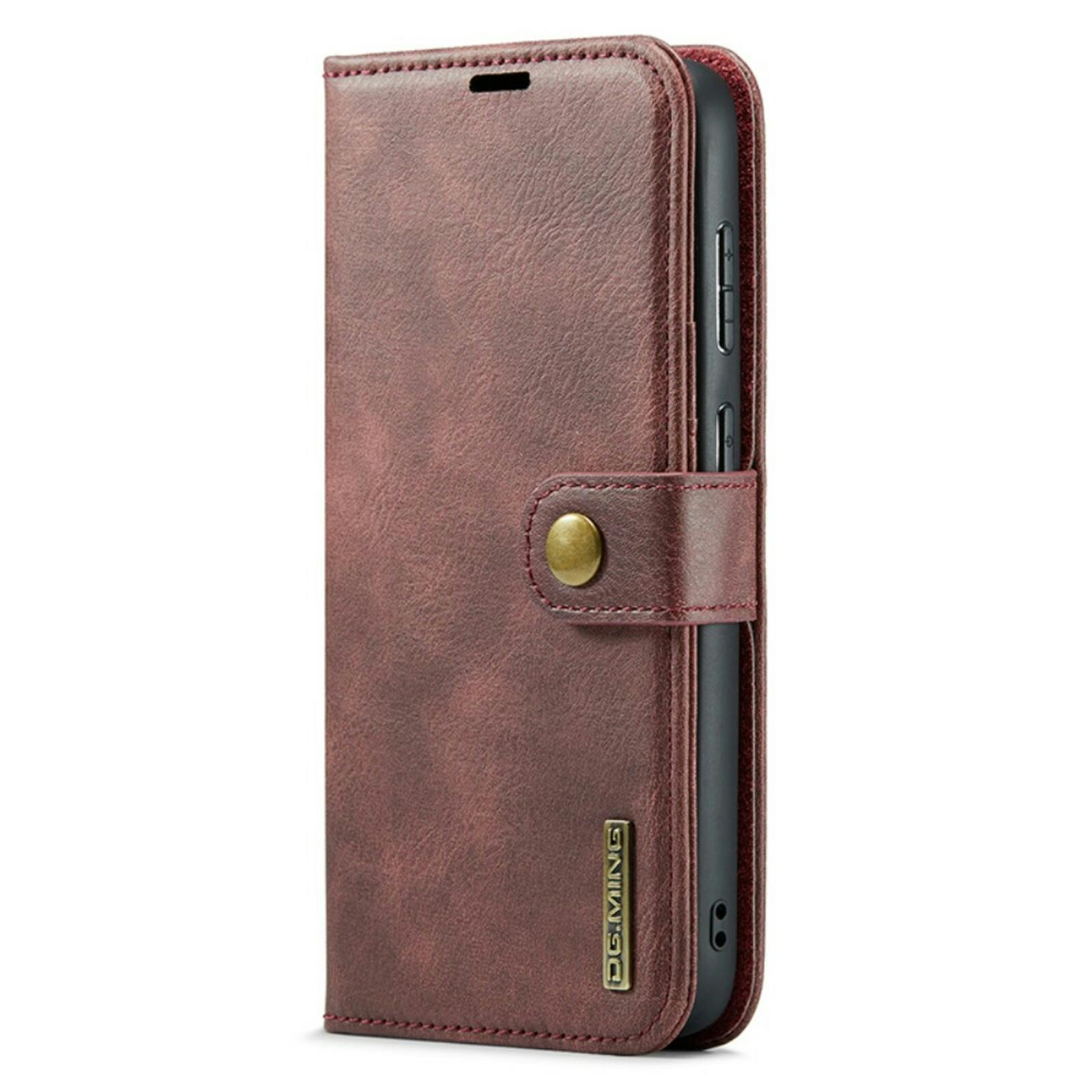 DG.MING Samsung S23 FE Lederen 2-in-1 Wallet en Hoesje Rood