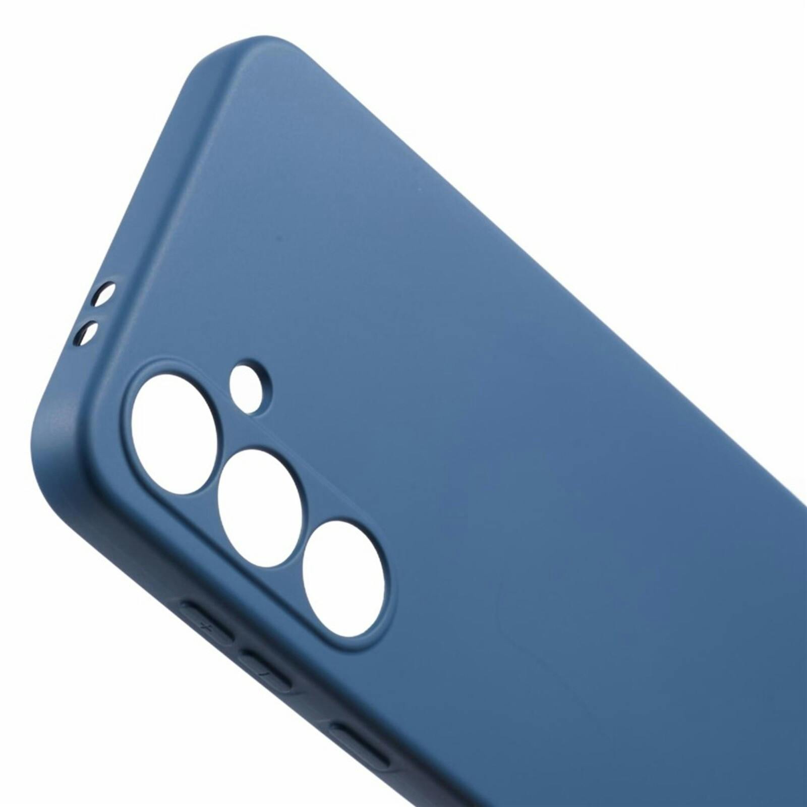 Mocaa Samsung Galaxy A57 Siliconen Hoesje Blauw