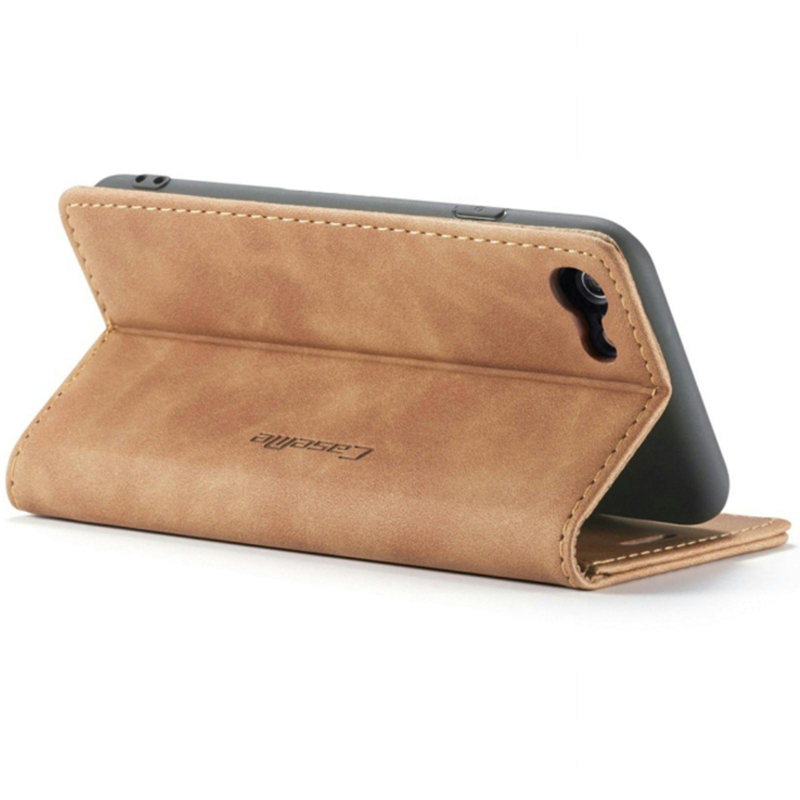 Caseme iPhone 6 Plus / 6s Plus Business Wallet Bookcase Hoesje Bruin