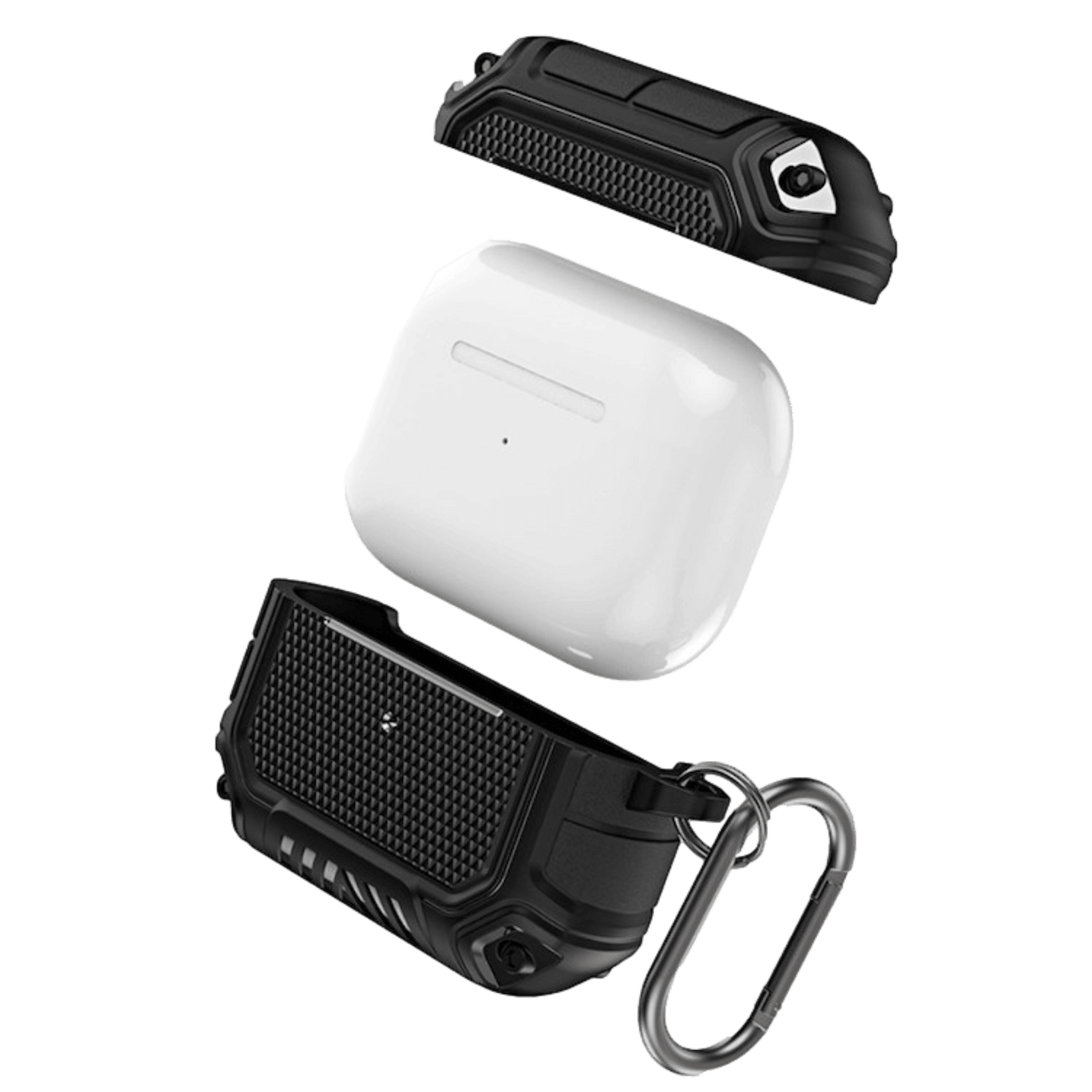 Comfycase Tough Armor Anti-Shock AirPods 3 Hoesje Zwart