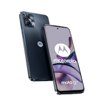 Motorola Moto G13 Matte Charcoal - Voorkant & achterkant met abonnement