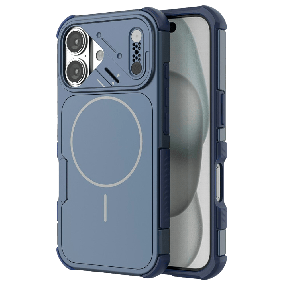 CaseBody Apple iPhone 16 Shockproof MagSafe Back Cover Blauw