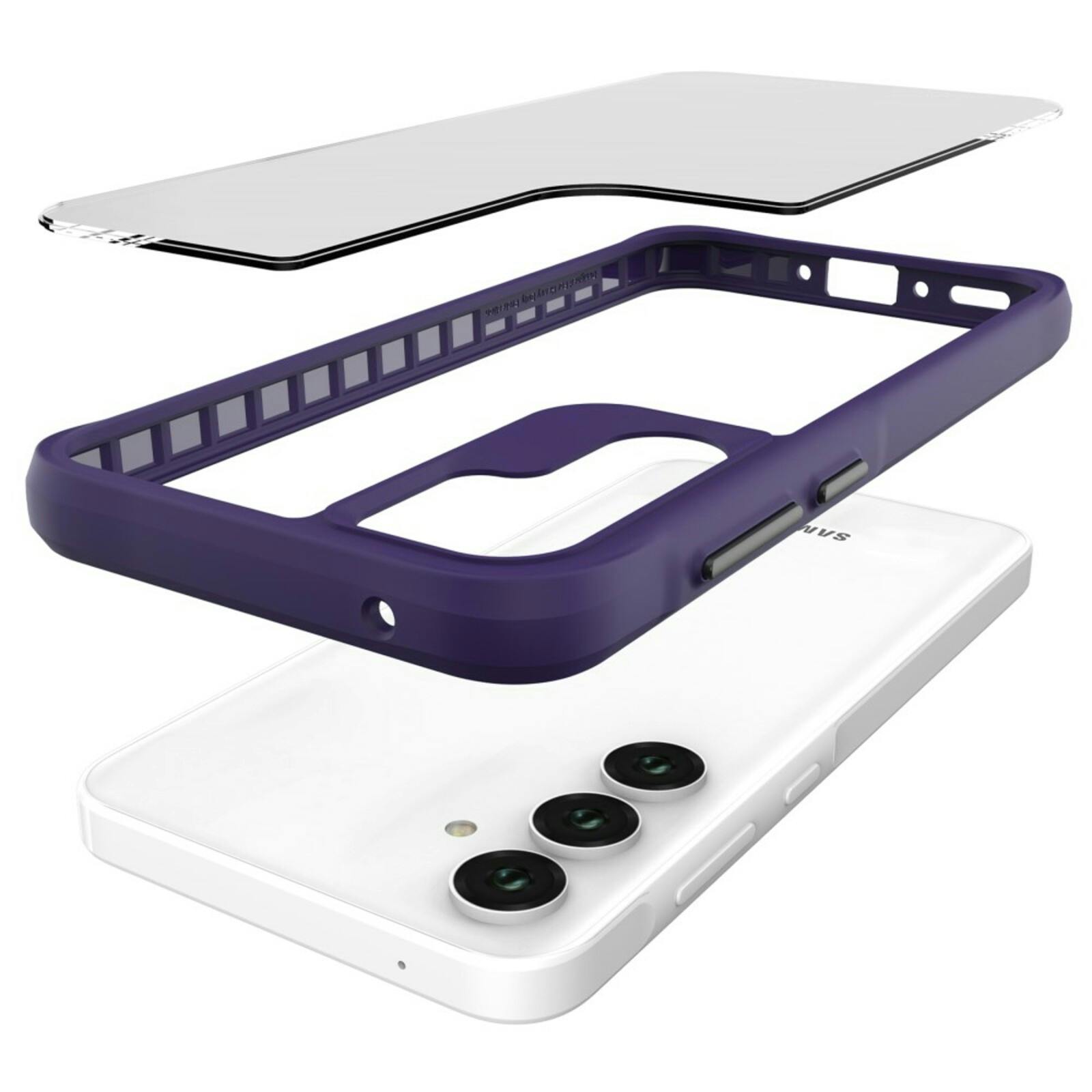 CaseBody Samsung A35 Combat X Beschermhoesje Paars