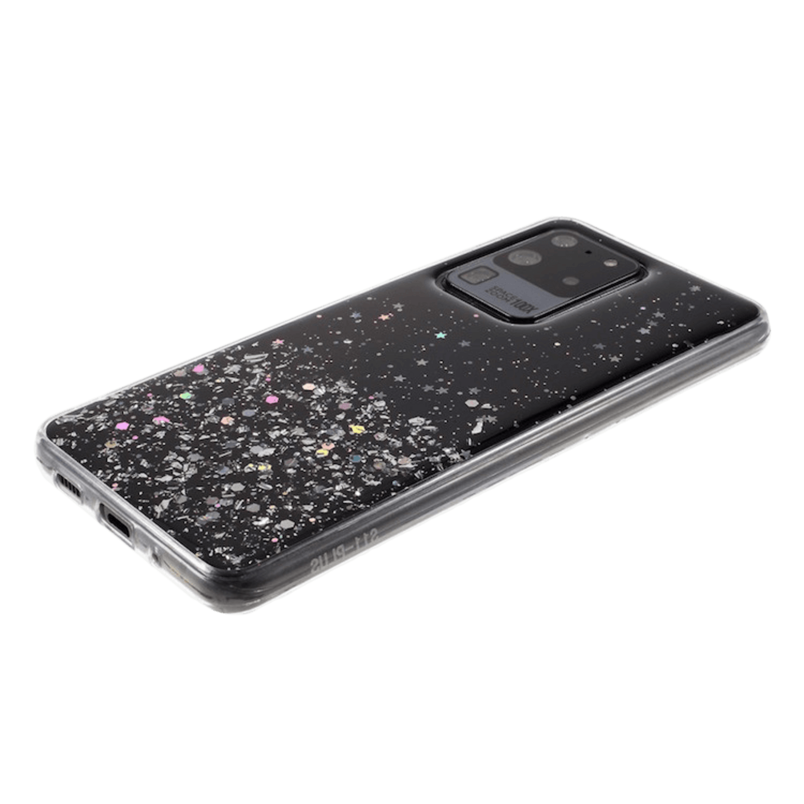 Comfycase Samsung Galaxy S20 Ultra Flakes Beschermhoesje Zwart