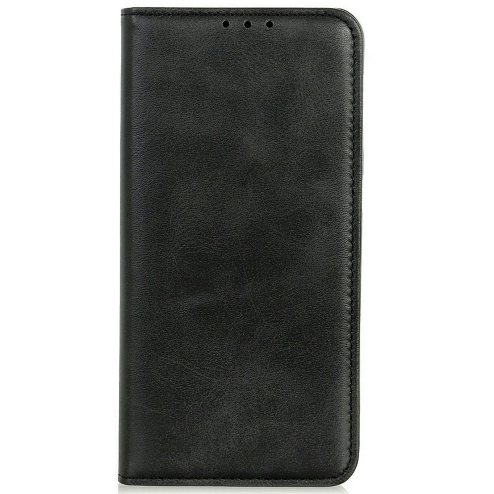 CaseBody Apple iPhone 17 Pro Real Leather Wallet Hoesje Zwart