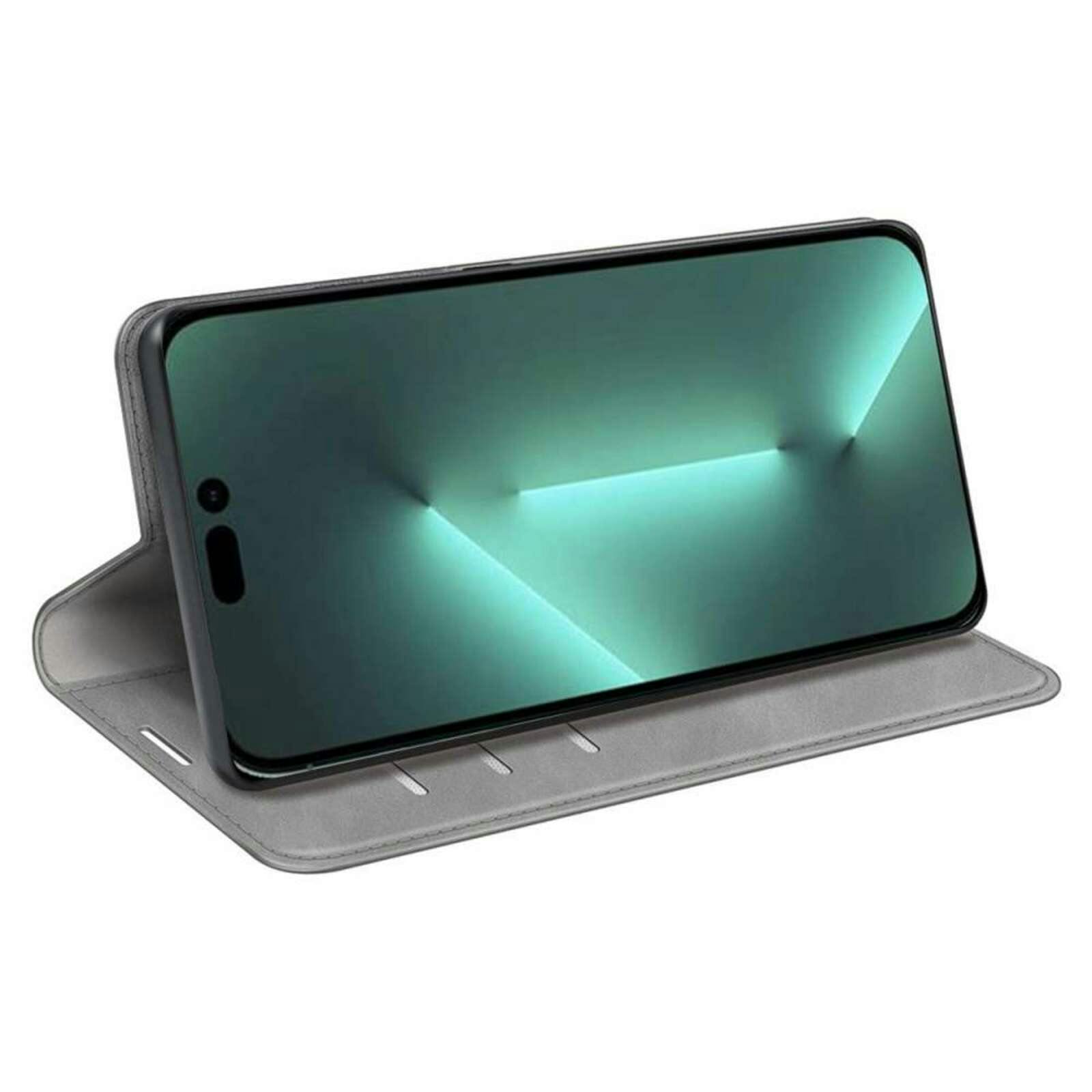 Just in Case iPhone 14 Pro Max Portemonnee Hoesje Grijs