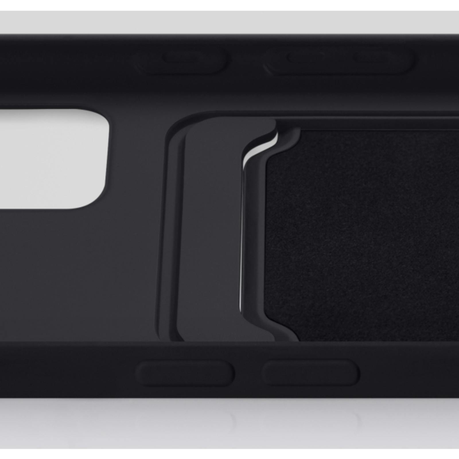 Mobilize iPhone 14 Plus Hoesje met Kaarthouder Zwart