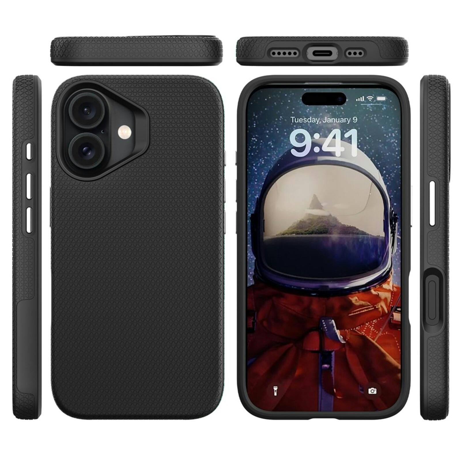 Mocaa Apple iPhone 17 Rugged MagSafe Hoesje Zwart