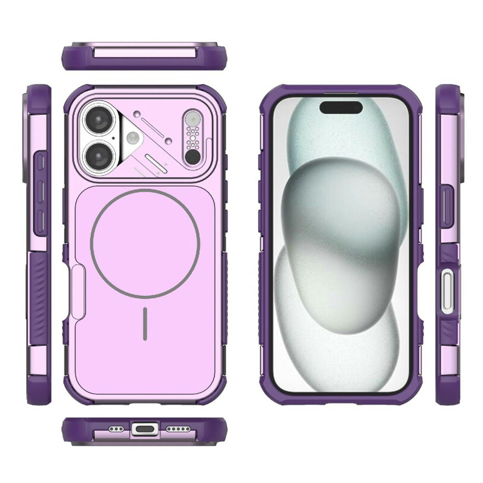 CaseBody Apple iPhone 16 Shockproof MagSafe Back Cover Paars