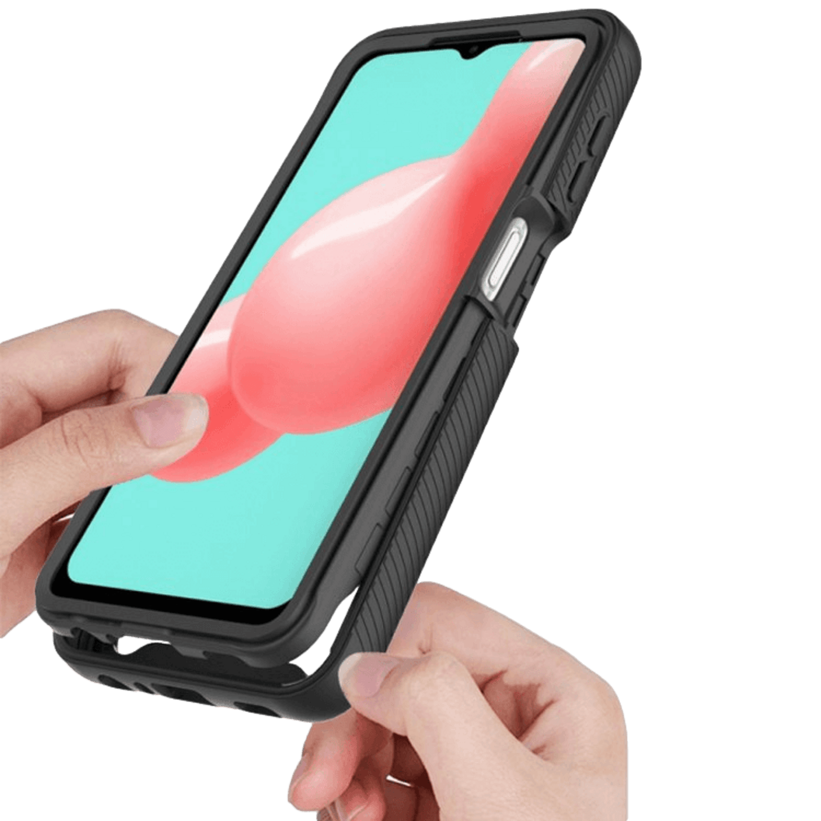 Comfycase Samsung Galaxy A32 schokbestendig slank full body hoesje Zwart