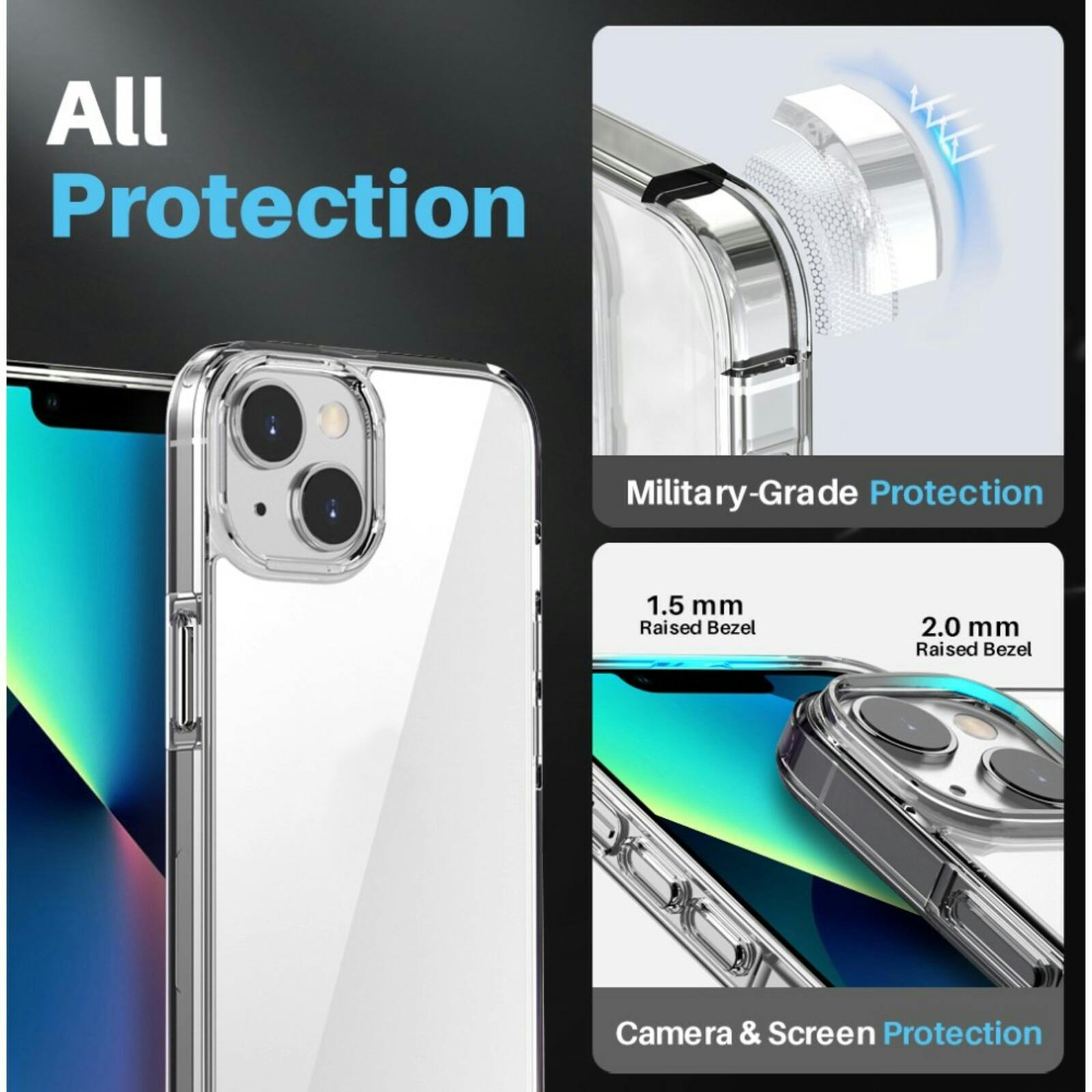 Northjo iPhone 13 5-in-1 Protection Bundel Transparant