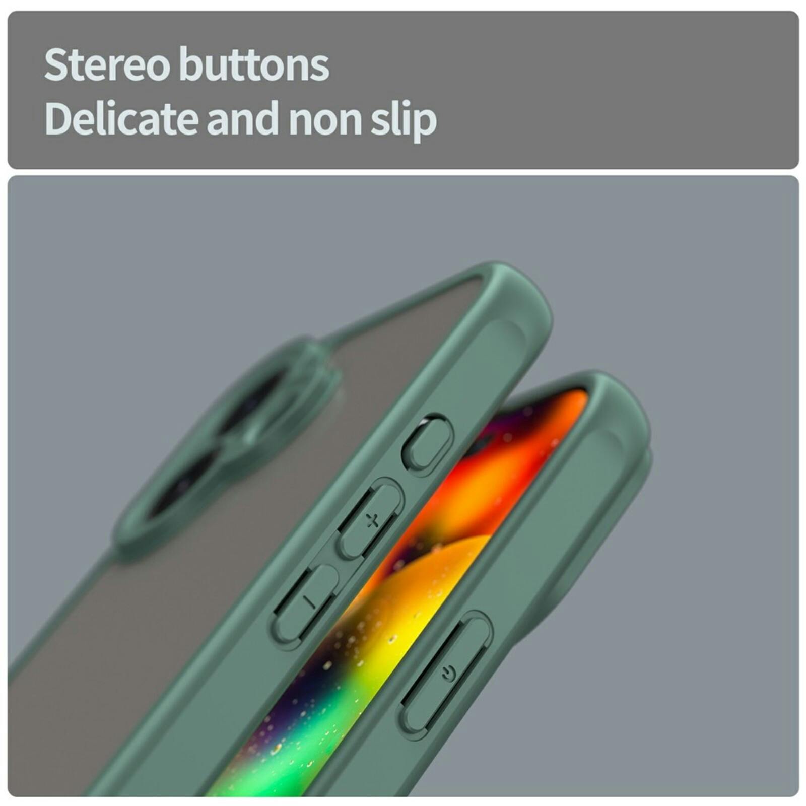 Mocaa Apple iPhone 17 Slim Anti-Shock Hoesje Groen