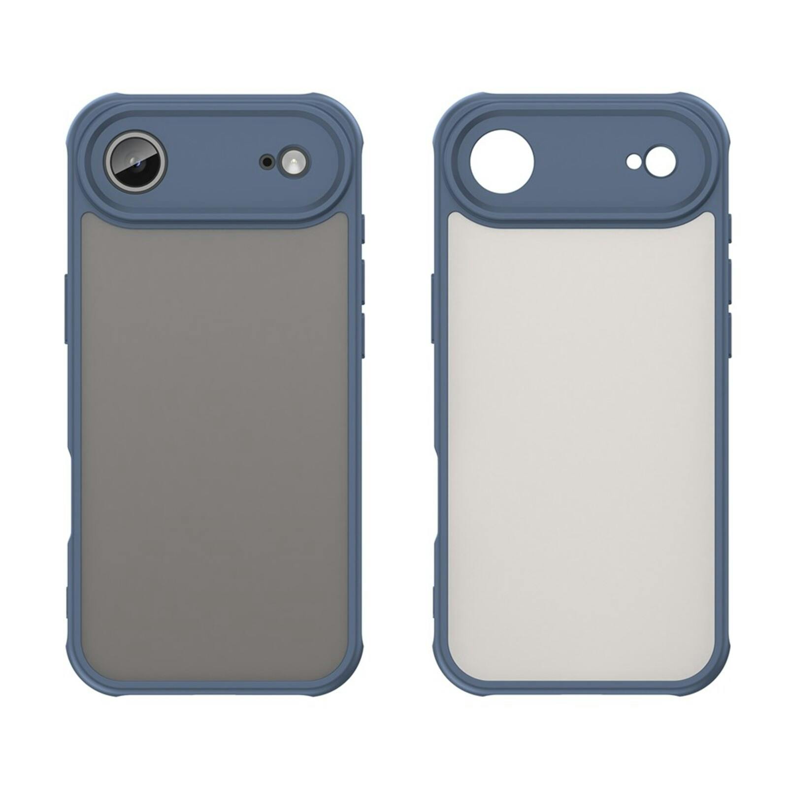 Mocaa Apple iPhone 17 Air Slim Anti-Shock Hoesje Blauw