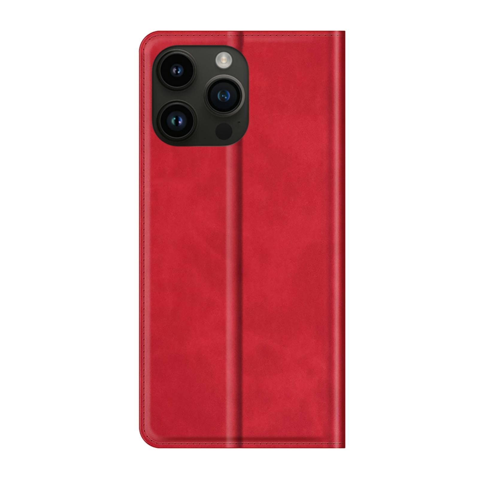 Just in Case iPhone 15 Pro Magnetisch Portemonnee Hoesje Rood