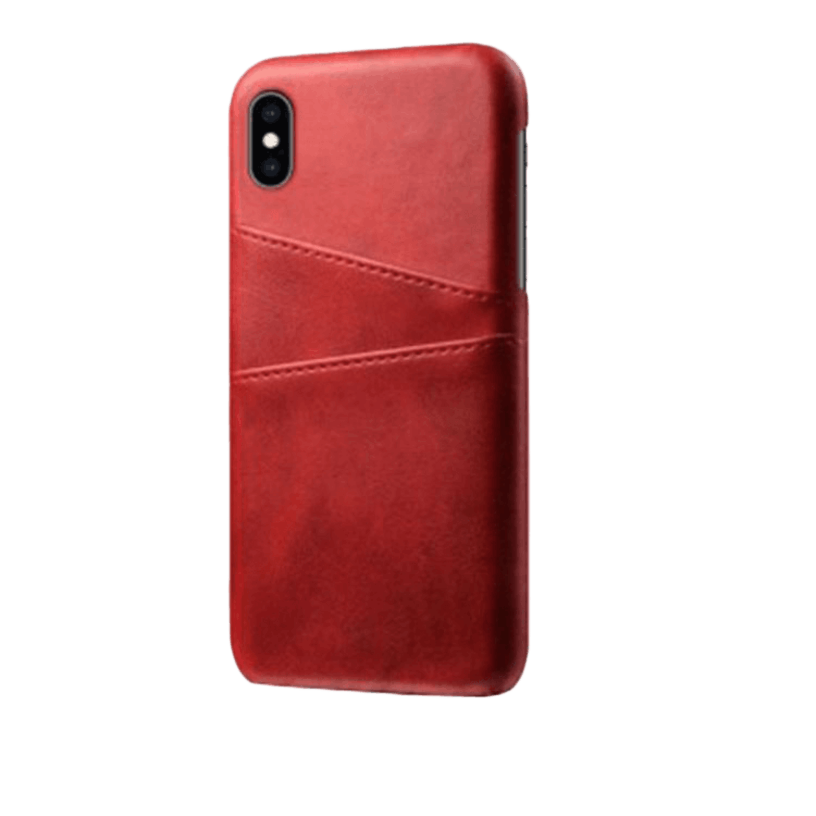 Comfycase iPhone Xs Max Card Case Hoesje met Pasruimte Rood