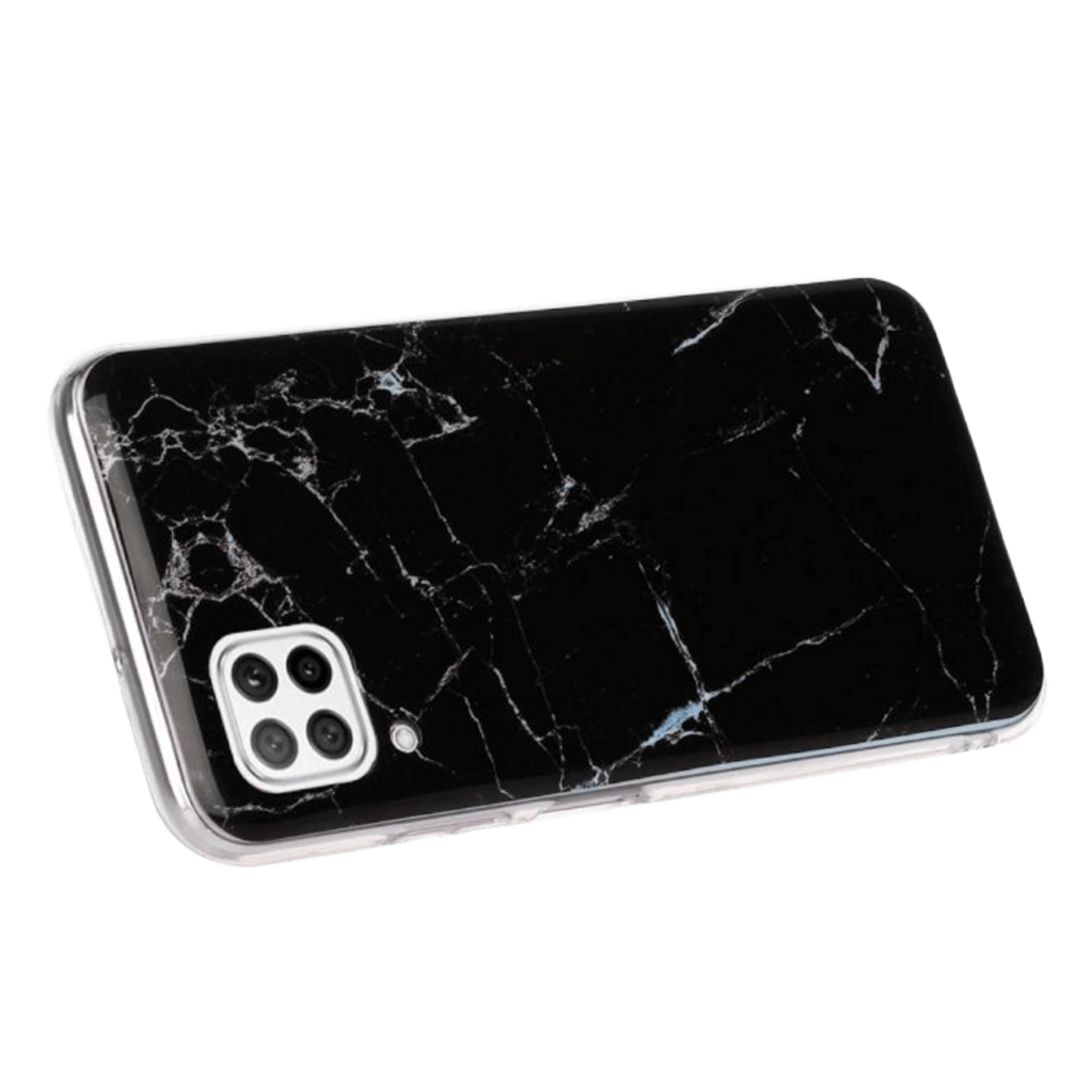 Mocaa Huawei P40 Lite zwart marmer telefoonhoesje Zwart