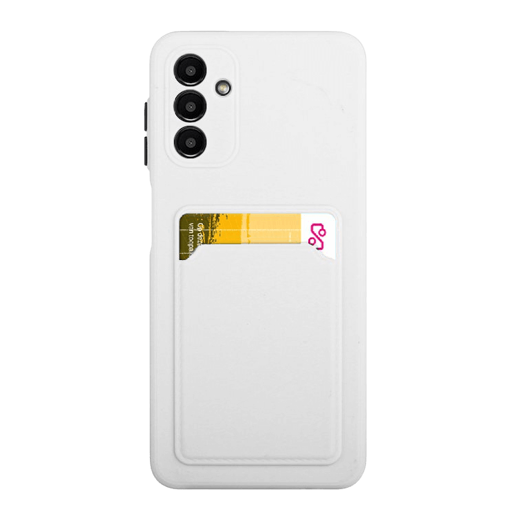 CaseBody Samsung Galaxy A14 Telefoonhoesje met Kaarthouder Wit
