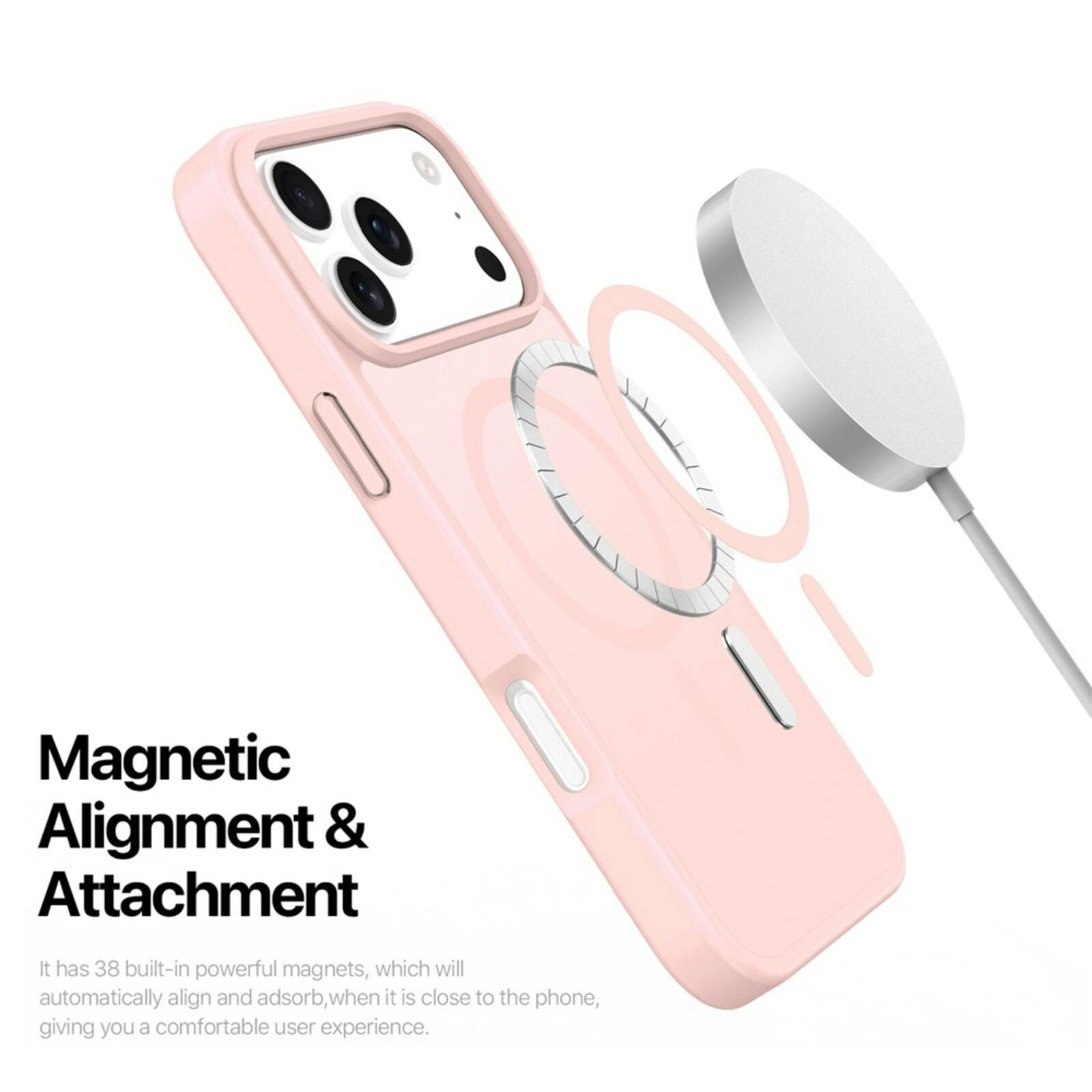 DUX DUCIS Apple iPhone 17 Pro Mat MagSafe Hoesje Roze