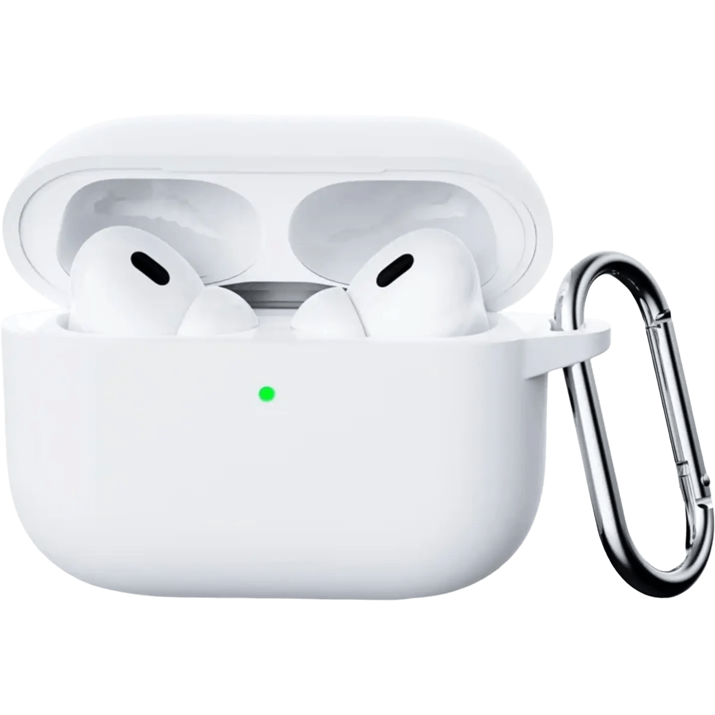 Mocaa AirPods Pro 3 Siliconen Hoesje met Haak Wit