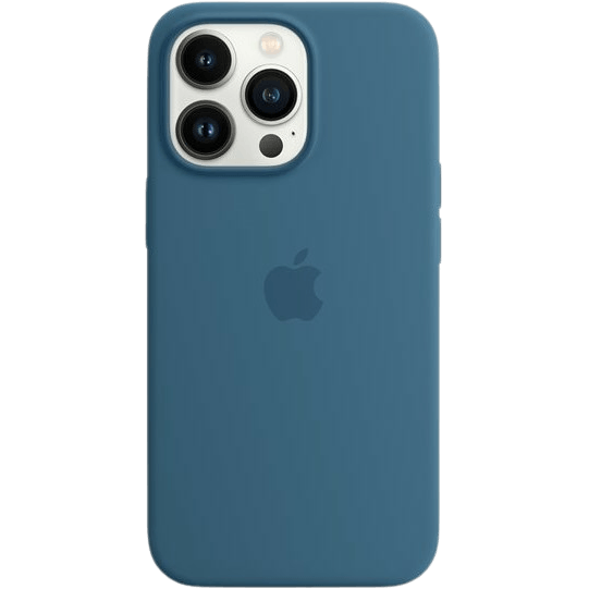 Apple iPhone 13 Pro MagSafe Siliconen Hoesje Blauw Jay