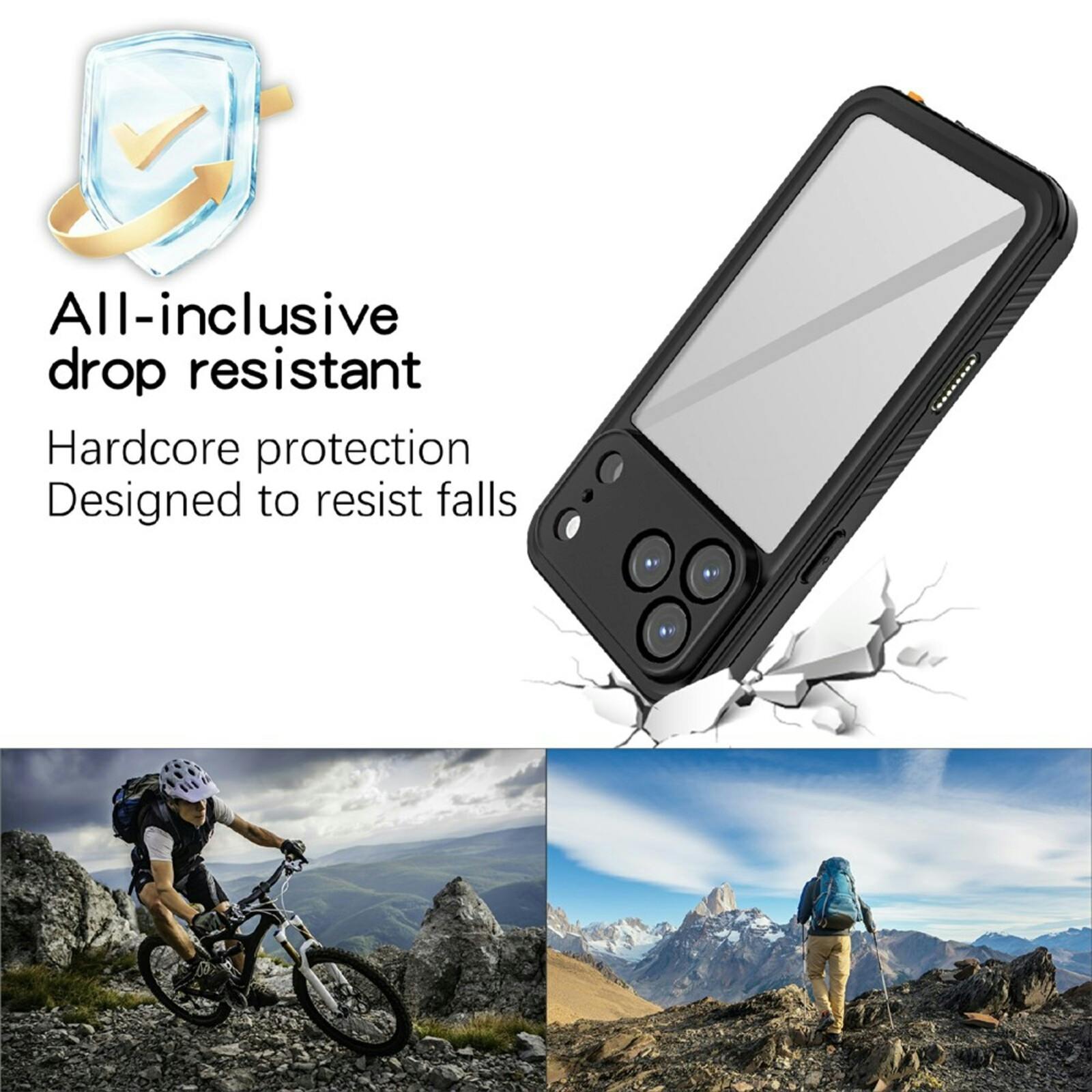 REDPEPPER Apple iPhone 17 Pro FS Series Waterproof Case Zwart