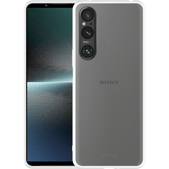 Just in Case Xperia 1 V Siliconen (TPU) Hoesje Transparant - Voorkant