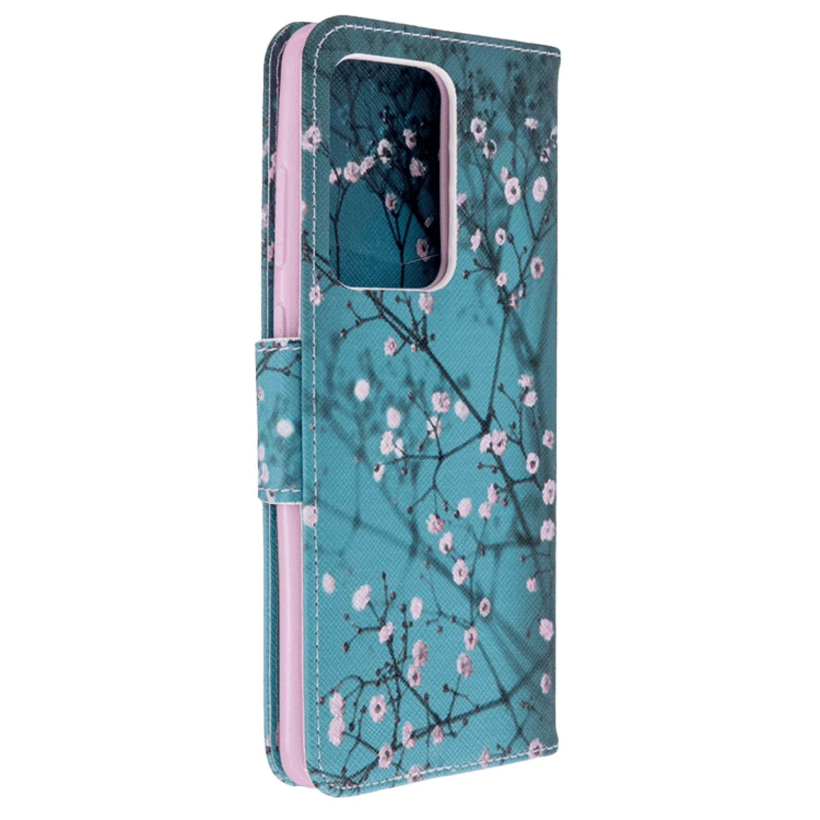 Comfycase Samsung Galaxy S20 Ultra Bookcase Hoesje Bloesem Meerkleurig