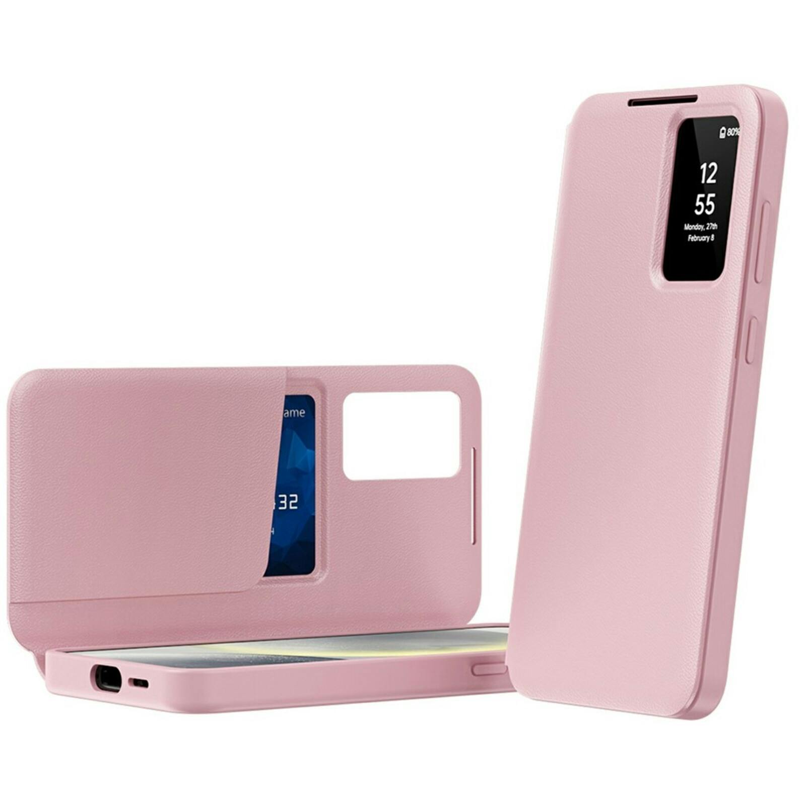 CaseBody Samsung Galaxy A56 Smart Cover Roze