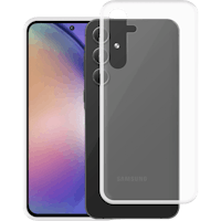 Mobilize Samsung Galaxy A55 Siliconen (TPU) Hoesje Transparant - Voorkant