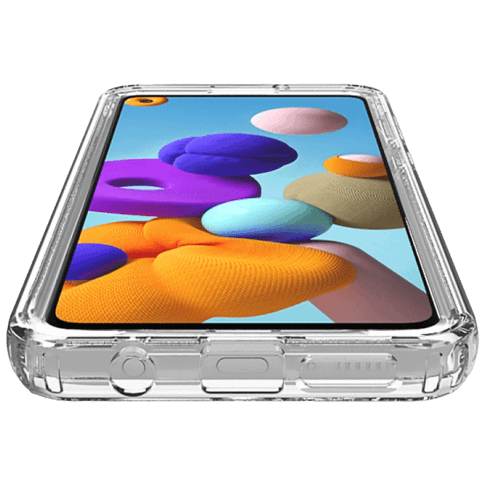 Comfycase Samsung Galaxy A21s Shockproofe 360 Case Transparant