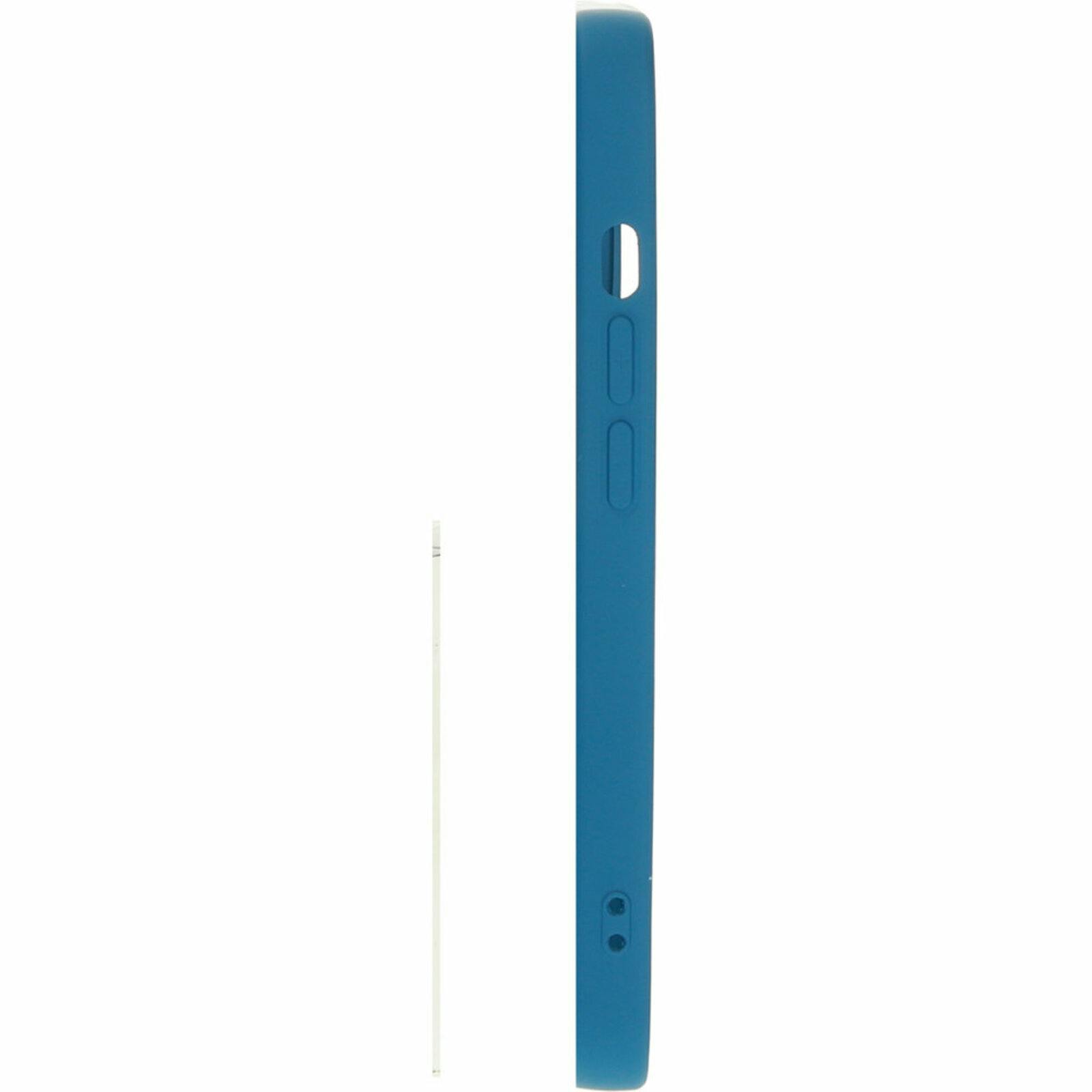 Mobiparts iPhone 13 Pro Siliconen Hoesje Blueberry Blue