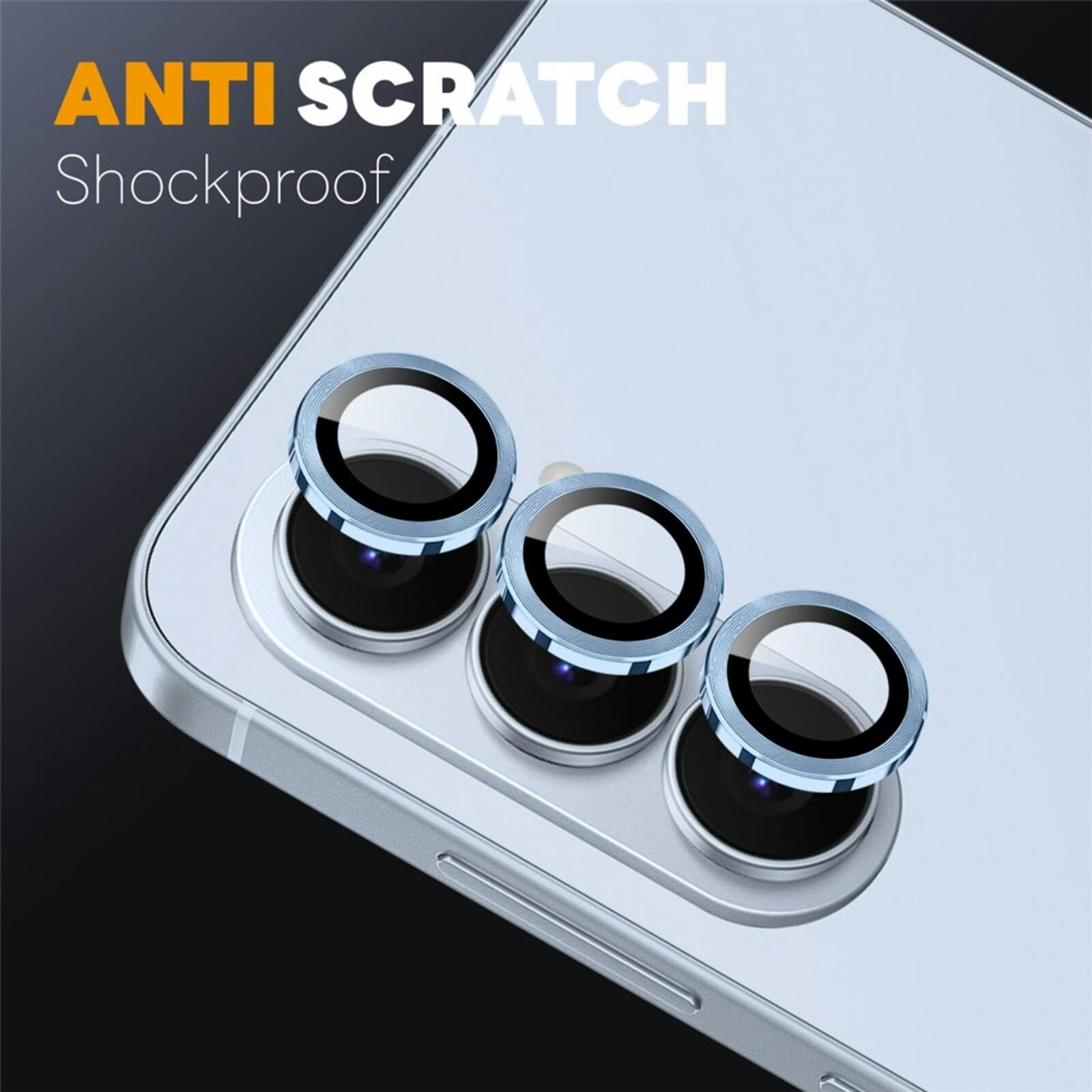 Northjo Samsung Galaxy S26 Camera Protector Rings Blauw