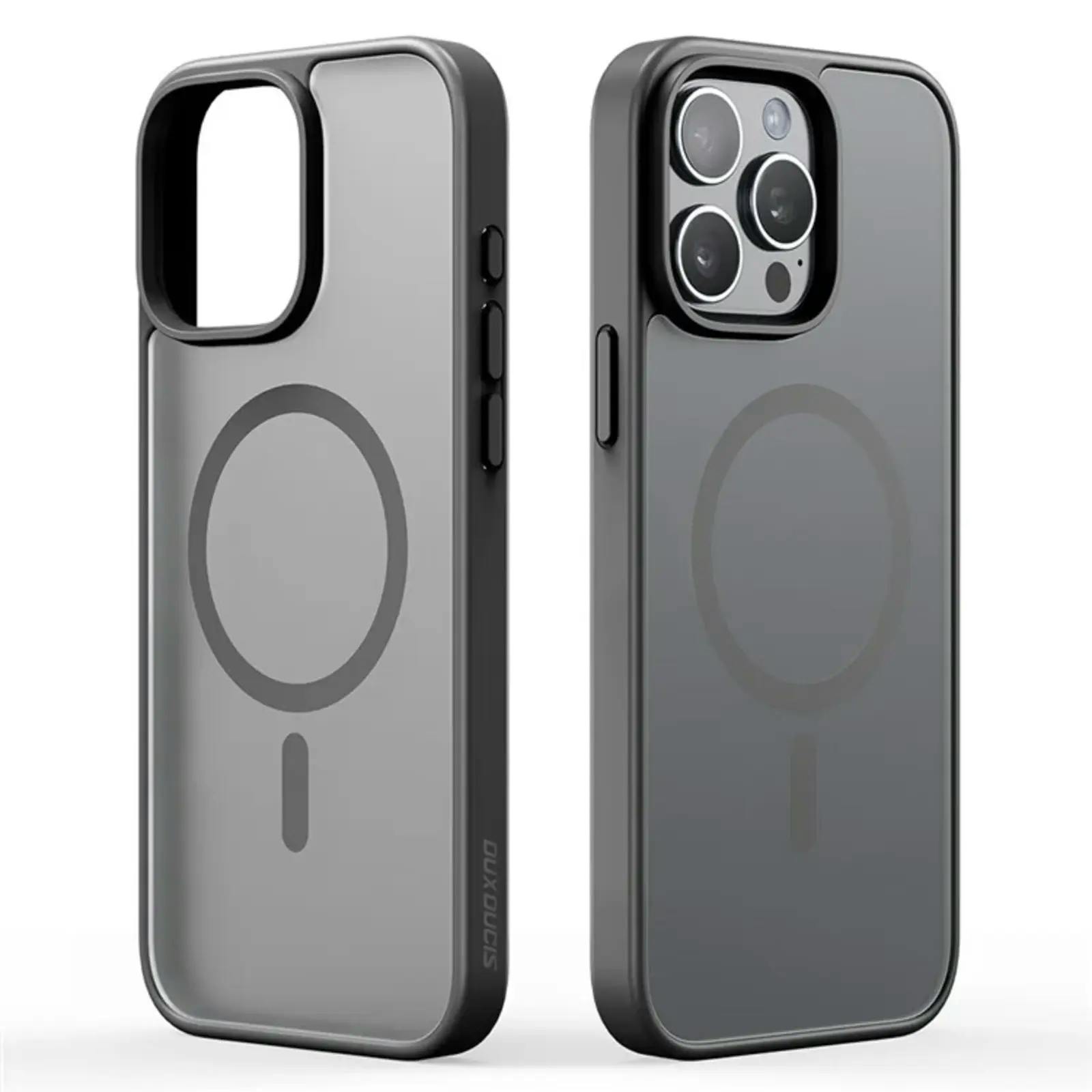 DUX DUCIS iPhone 15 Pro Mat MagSafe Hoesje Zwart