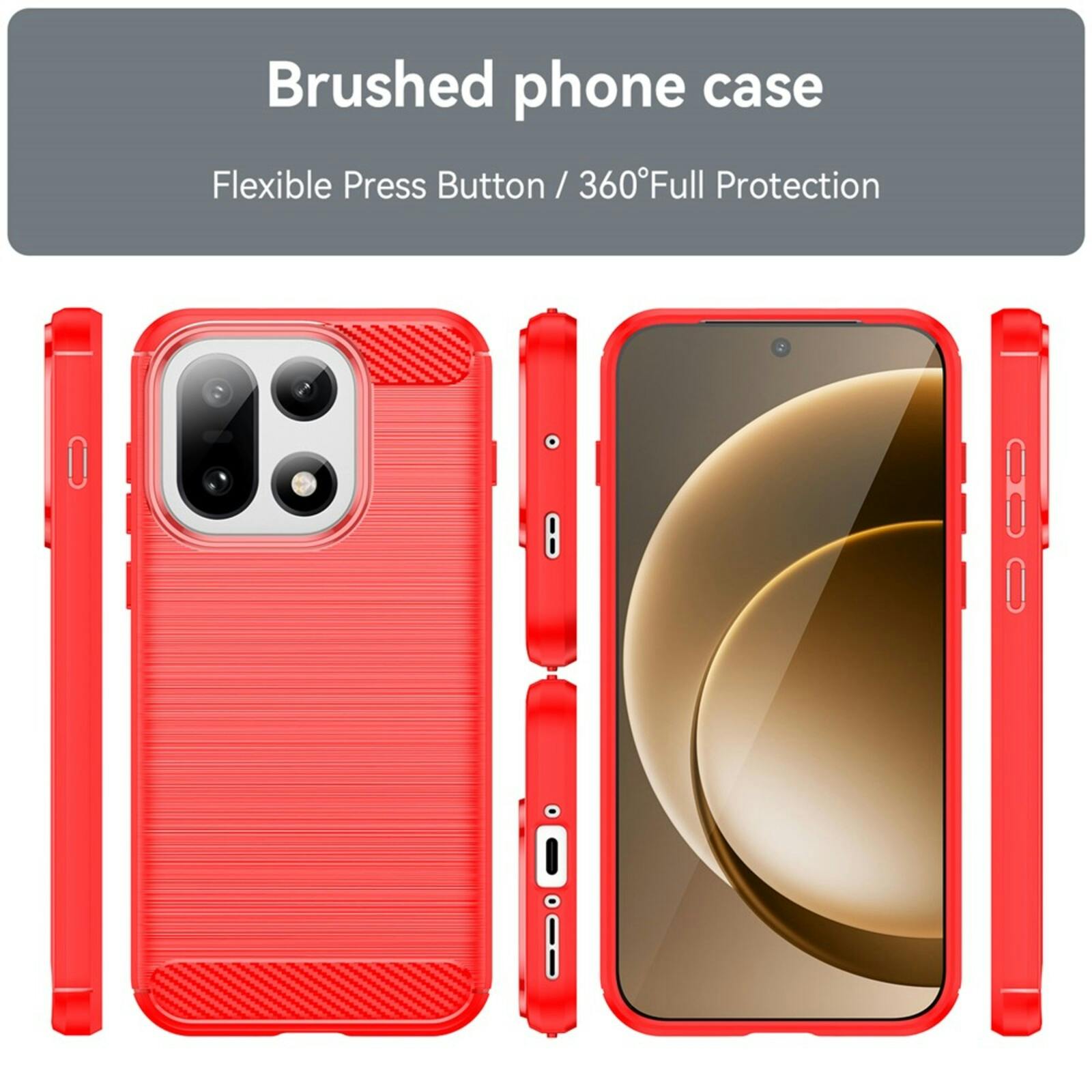 Mocaa OnePlus 15 Schokbestendig Hoesje Rood