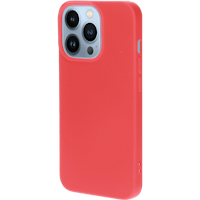 Mobiparts iPhone 13 Pro Siliconen Hoesje Scarlet Red - Voorkant