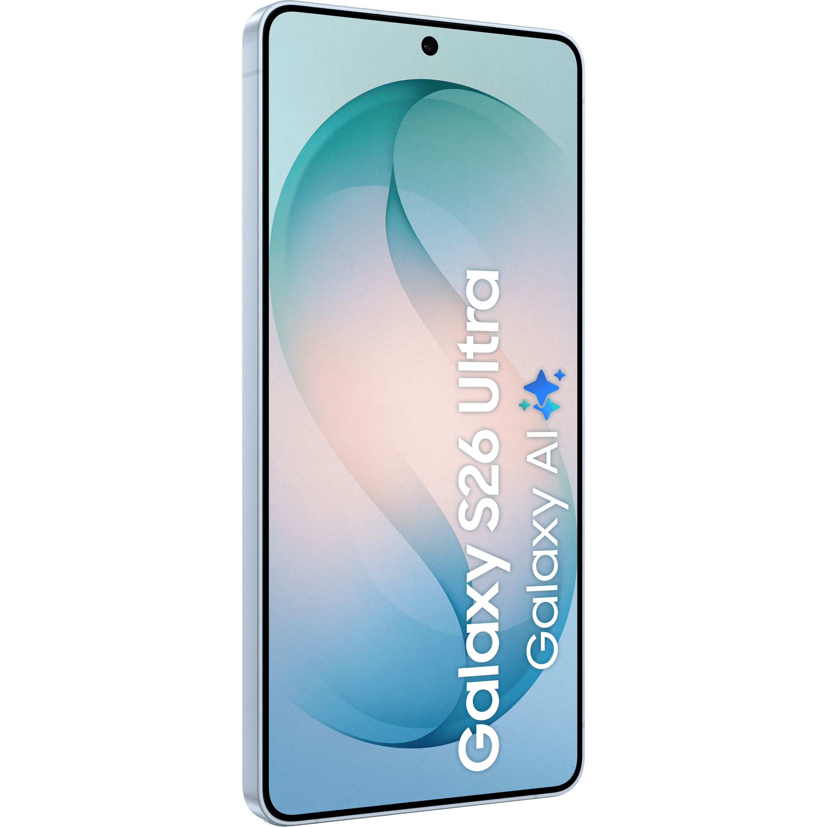 Samsung Galaxy S26 Ultra Sky Blue - Aanzicht vanaf links