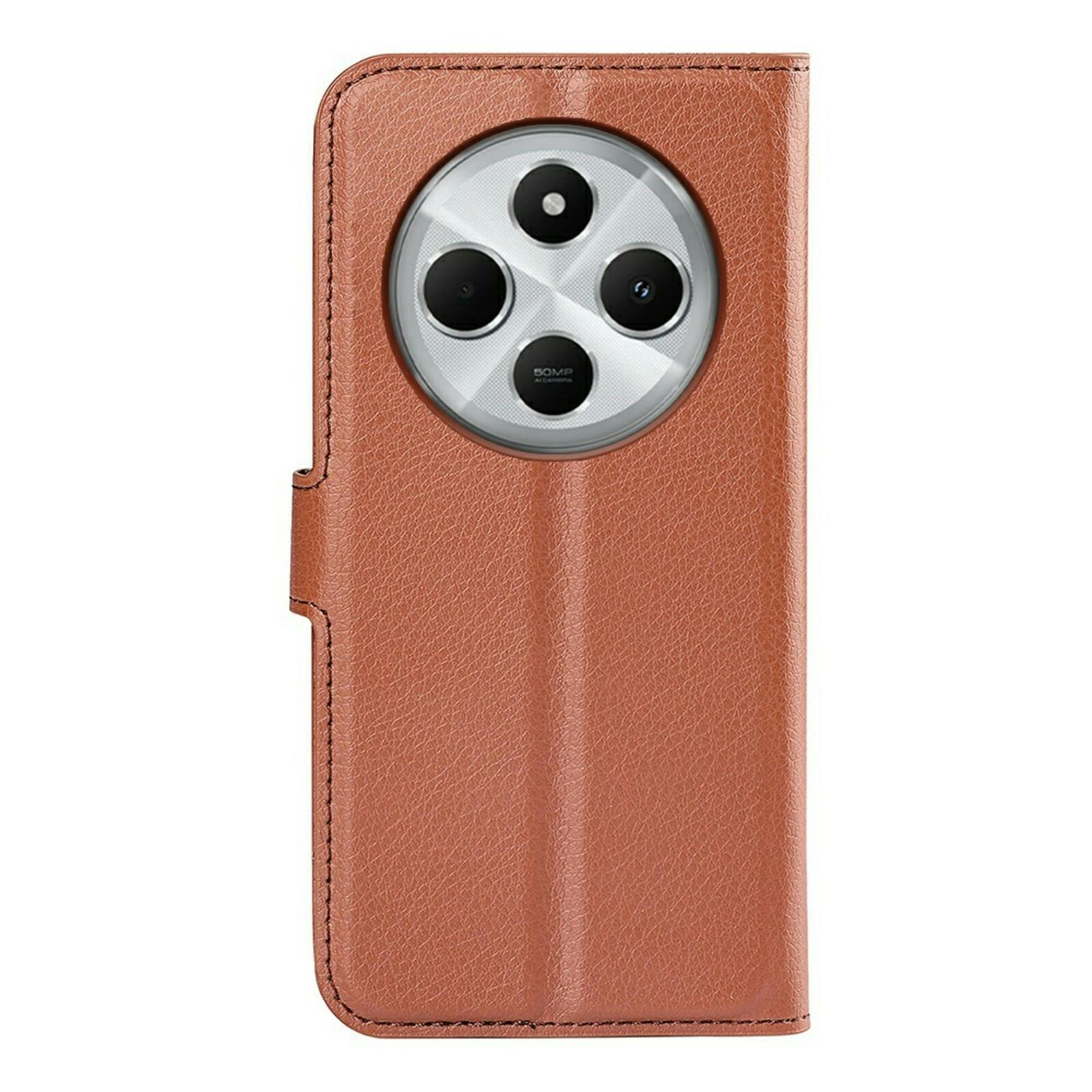 Mocaa Xiaomi Redmi 14C Slim-Fit Book Case Bruin