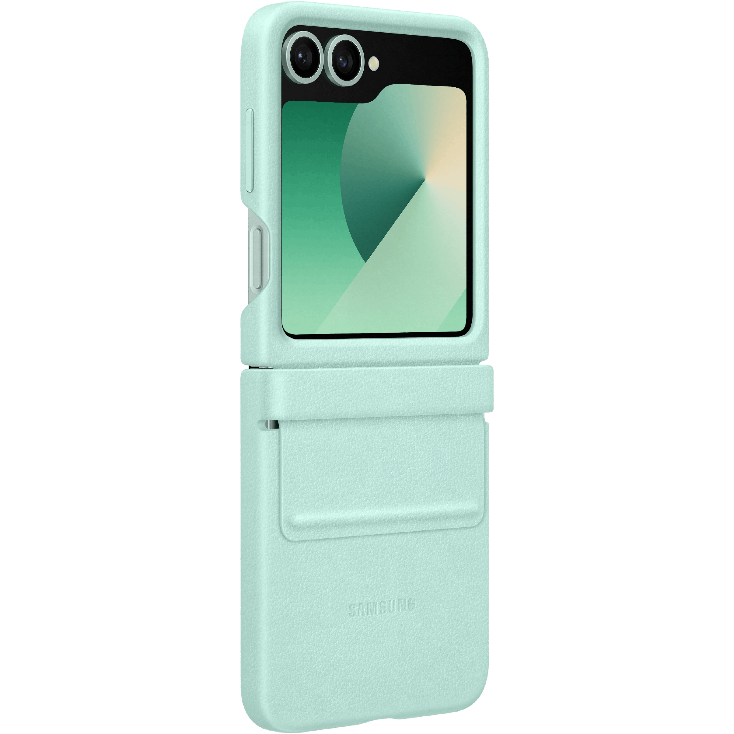 Samsung Galaxy Z Flip6 Kindsuit Hoesje Mint - Achterkant