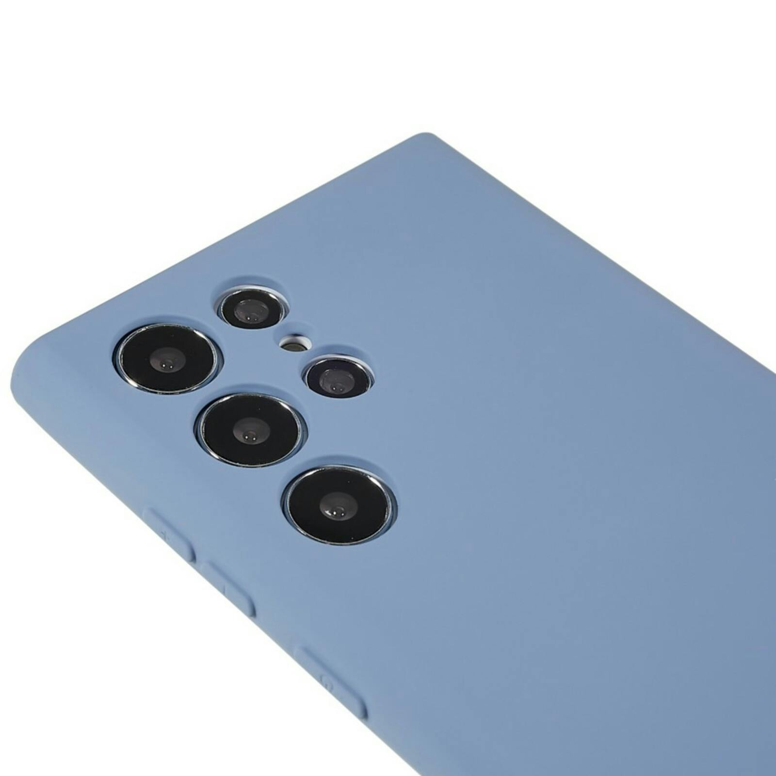 Mocaa Samsung Galaxy S24 Ultra Hoesje Grijsblauw