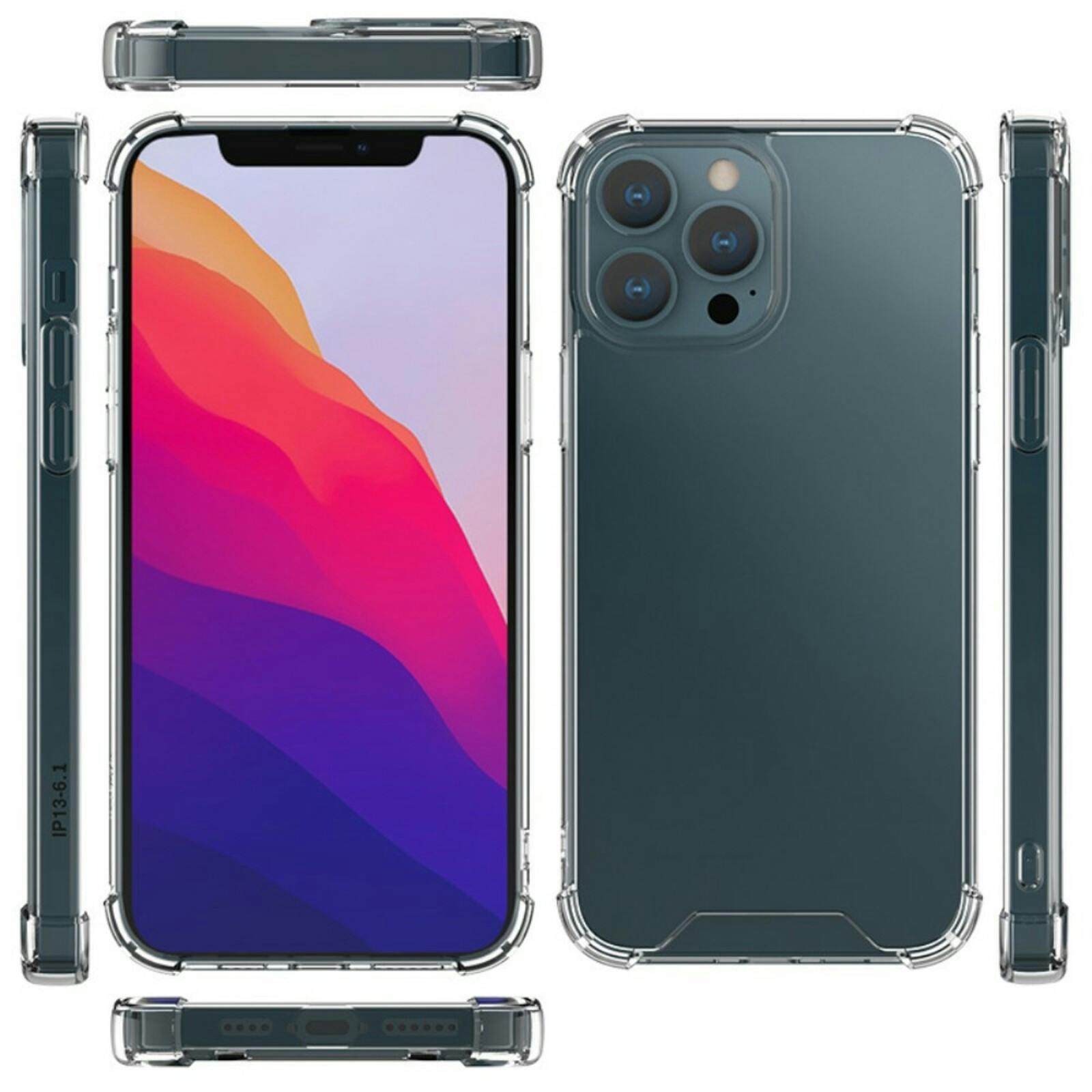 CaseBody iPhone 15 Pro Shockproof Hoesje Transparant