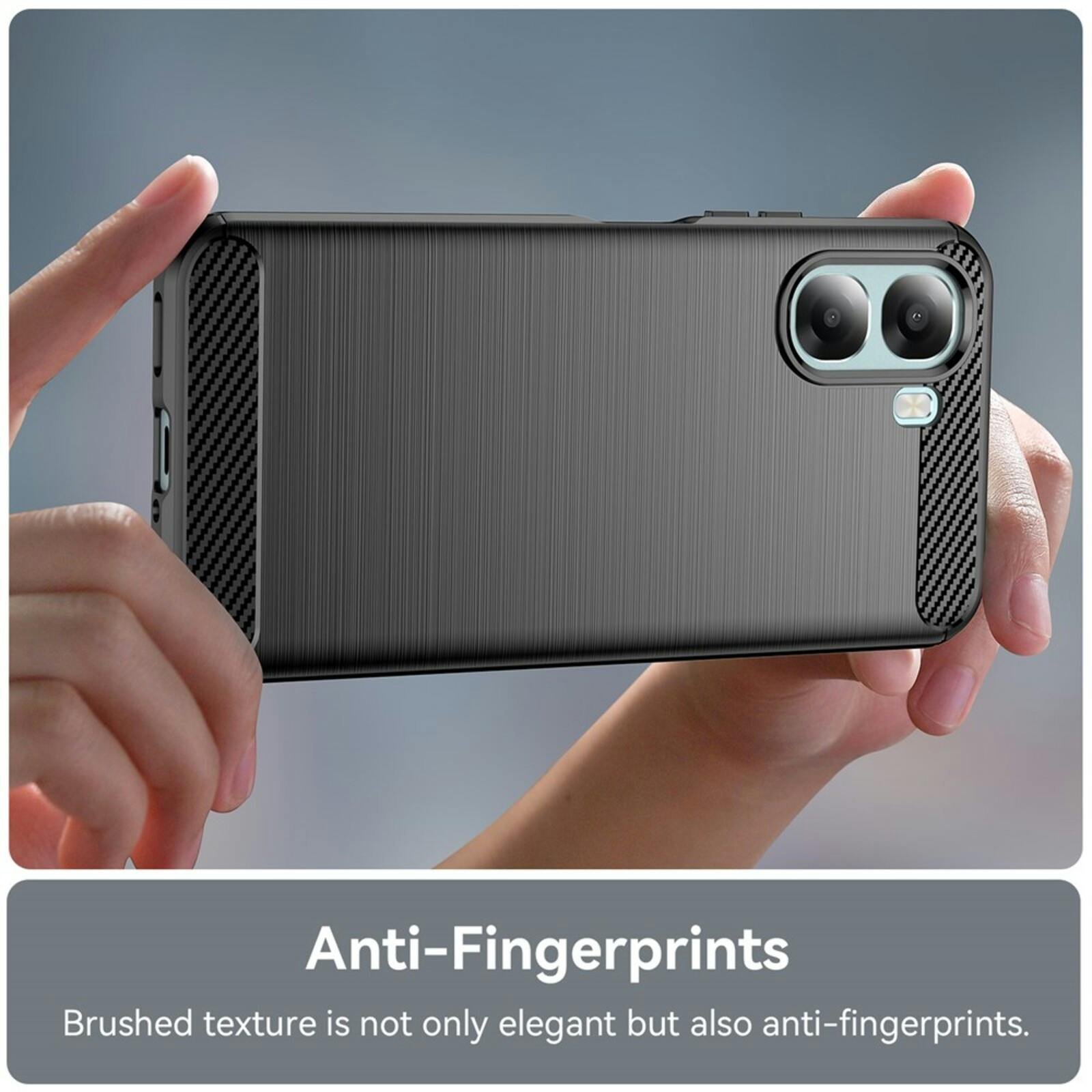 Mocaa OPPO A6x Schokbestendig Hoesje Zwart