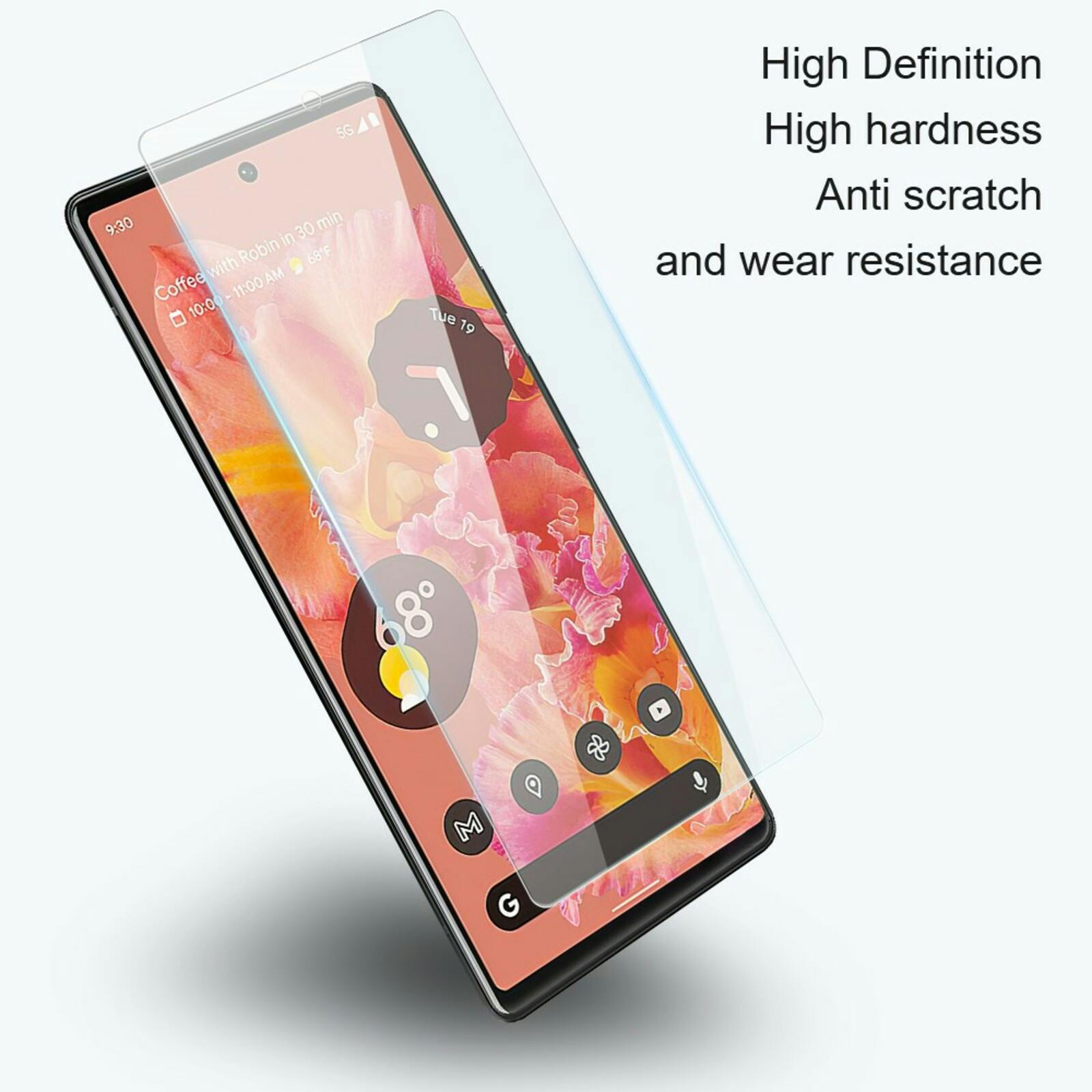 Amorus Google Pixel 7a Gehard Glas Screenprotector Transparant