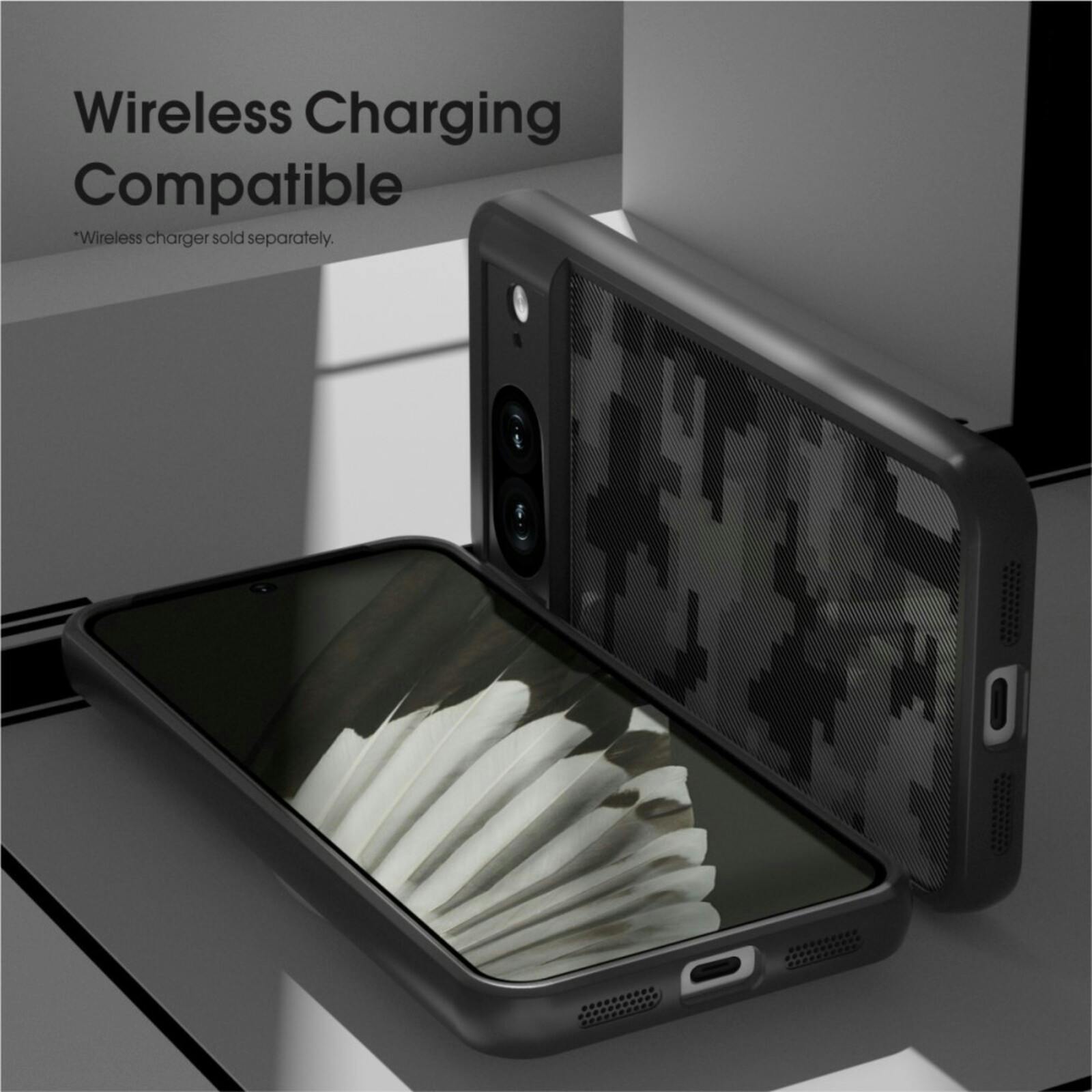 Mocaa Google Pixel 8a Shockproof Camo Hoesje Zwart