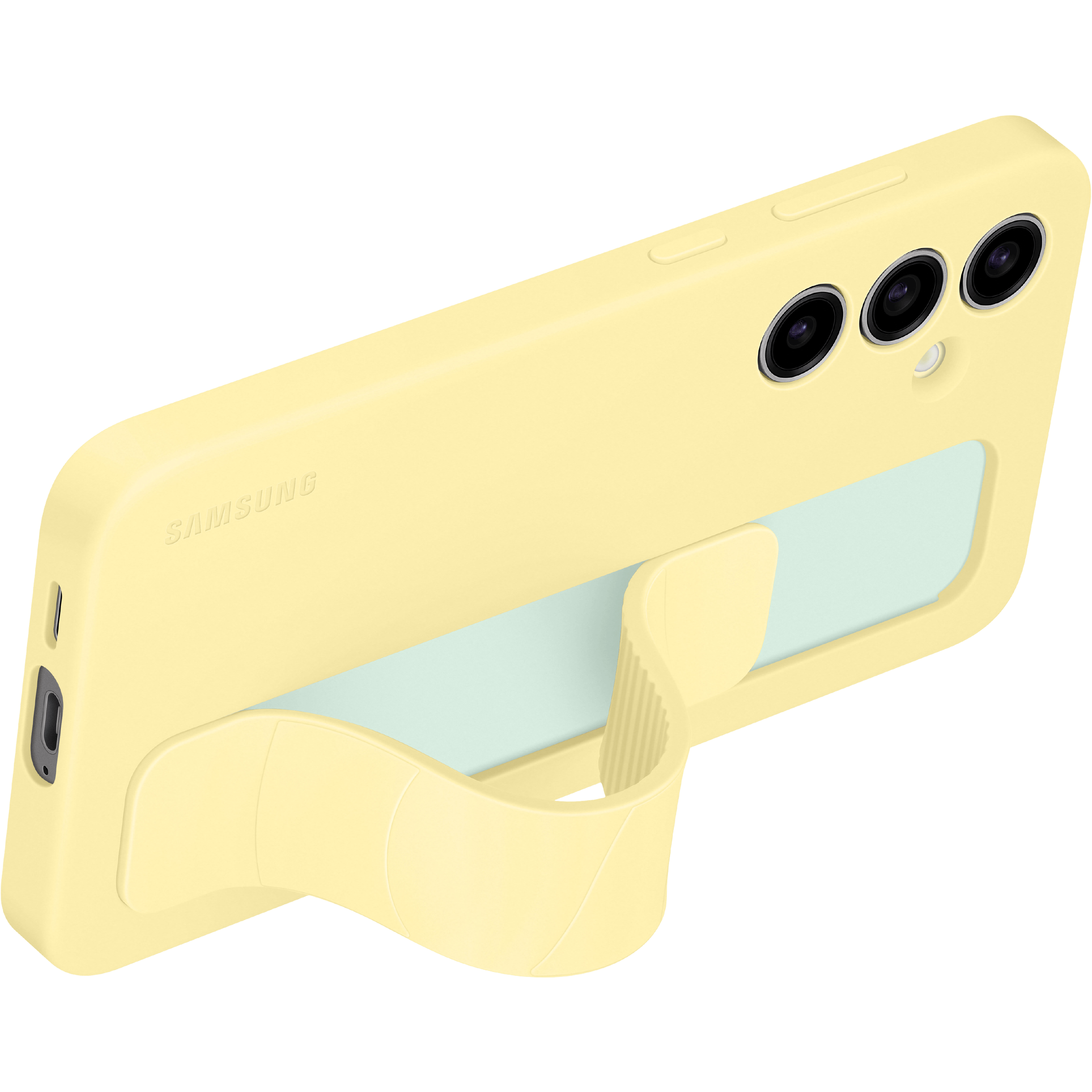 Samsung Galaxy S24 FE Standing Grip Hoesje Yellow
