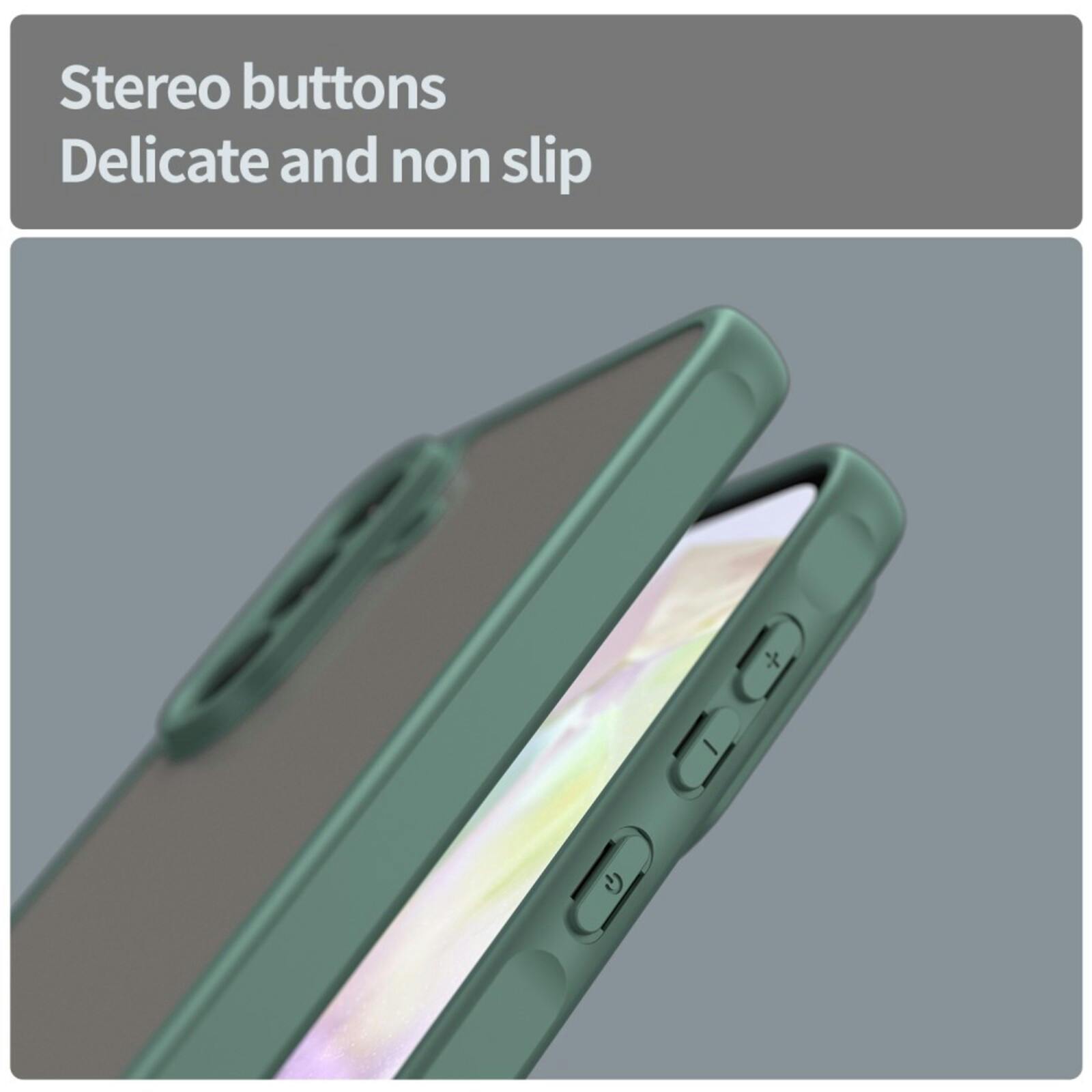 Mocaa Samsung Galaxy A56 Slim Anti-Shock Hoesje Groen