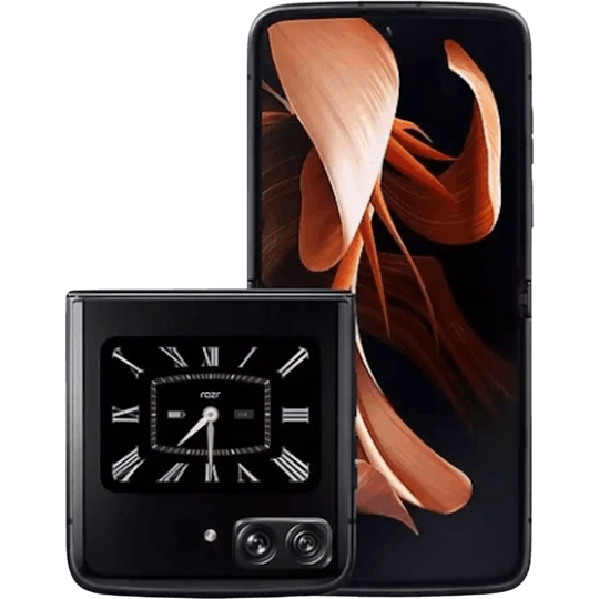 Motorola Razr 2022 Satin Black - Voorkant & achterkant